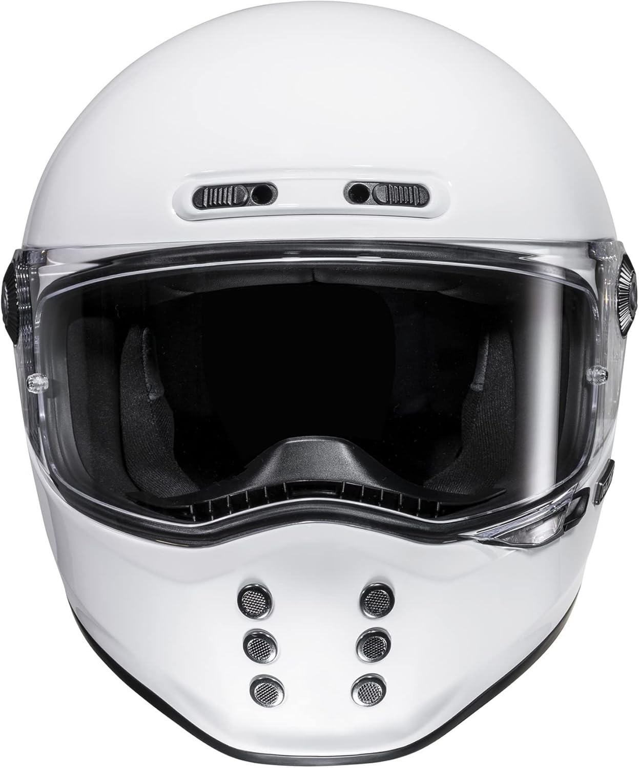 HJC V10 Men's Street Motorcycle Helmet - White / X-Large