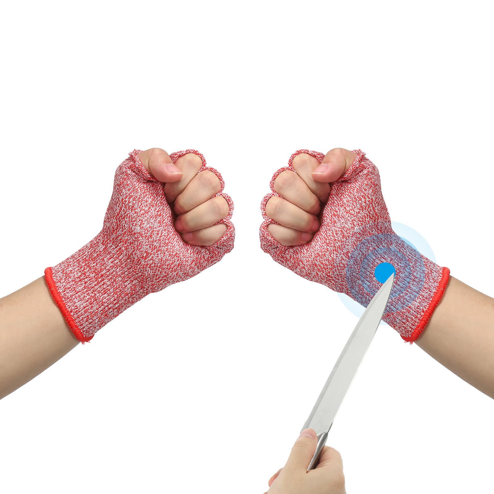 PATIKIL 8 Inch Cut Resistant Sleeves with Finger Grips