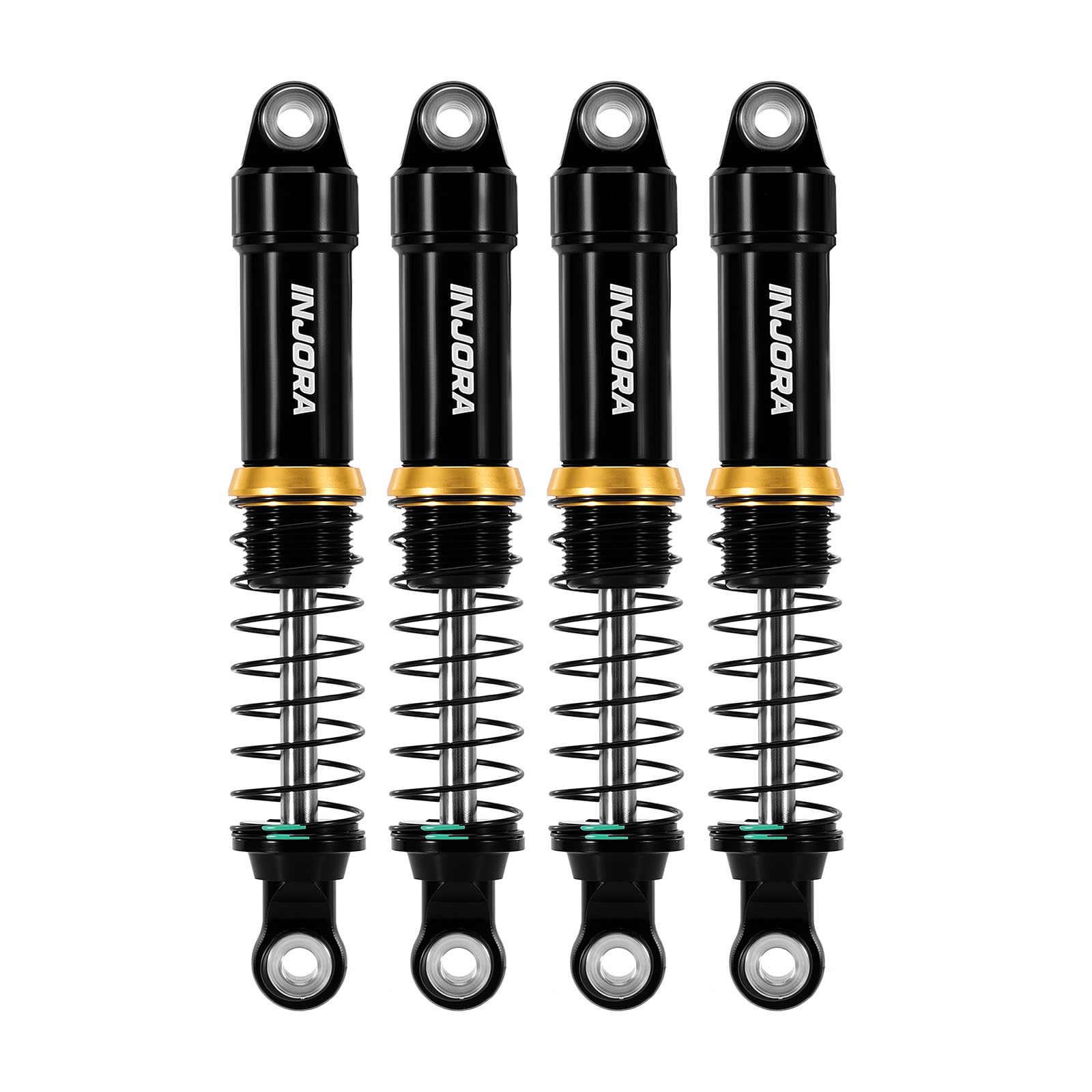 Photo 1 of INJORA LS 59mm Aluminum Oil Shocks for 1/18 TRX4M (Black)