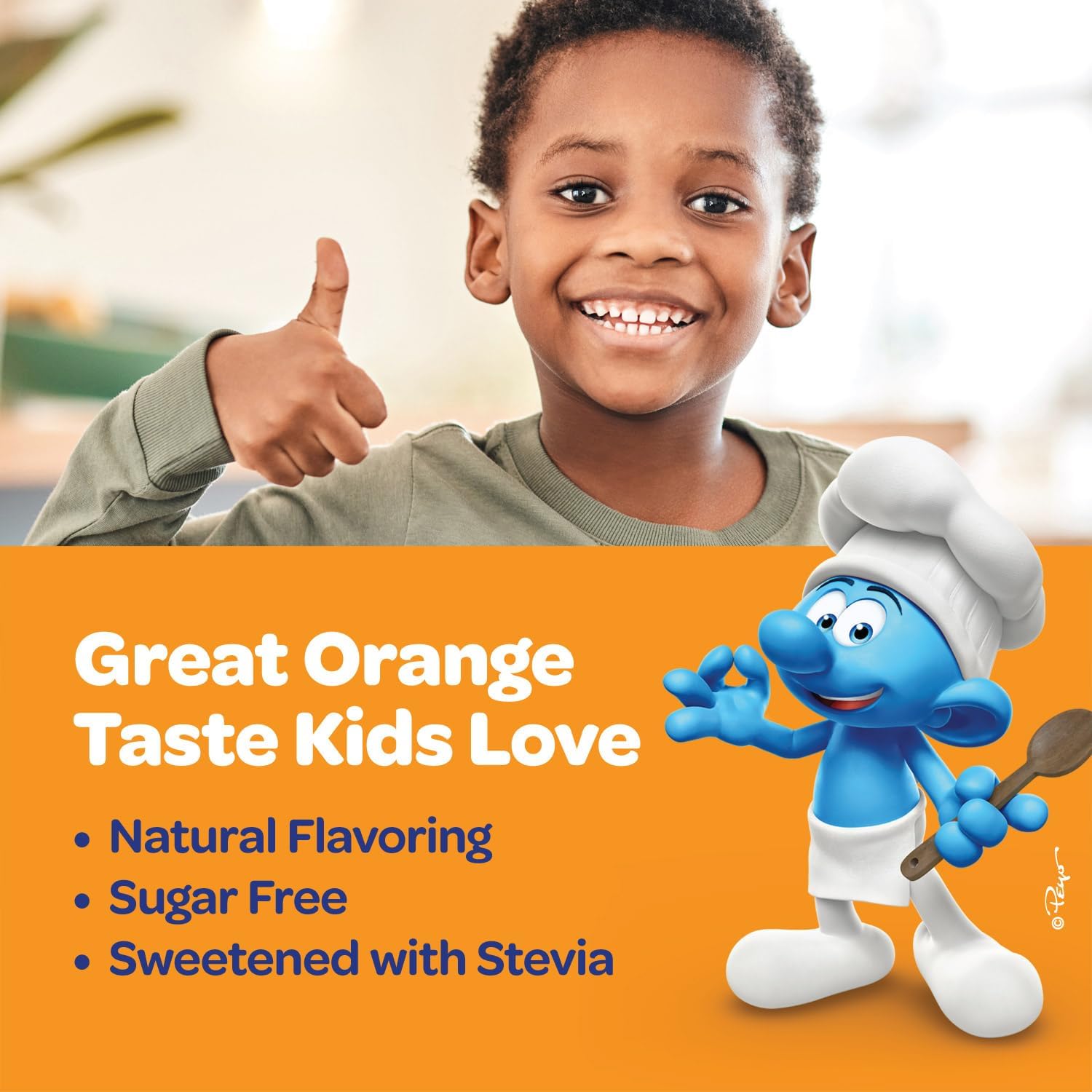 Smurfs Liquid Vitamin C for Kids Immune Support | High Strength Kids Vitamin C Drops | Ages 1 & Up | Vegan Non-GMO & No Artificial Flavors or Colors | No Added Sugar | Orange Flavor | 60 Servings - Image 7