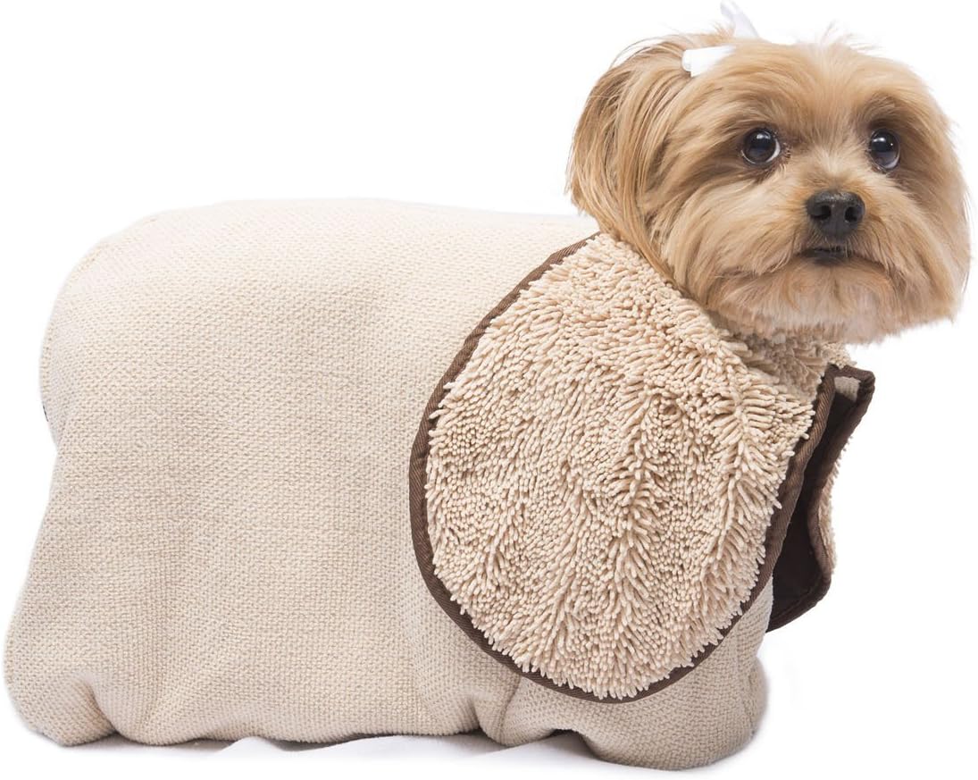 Dog Gone Smart Zip n' Dri, Medium, Khaki