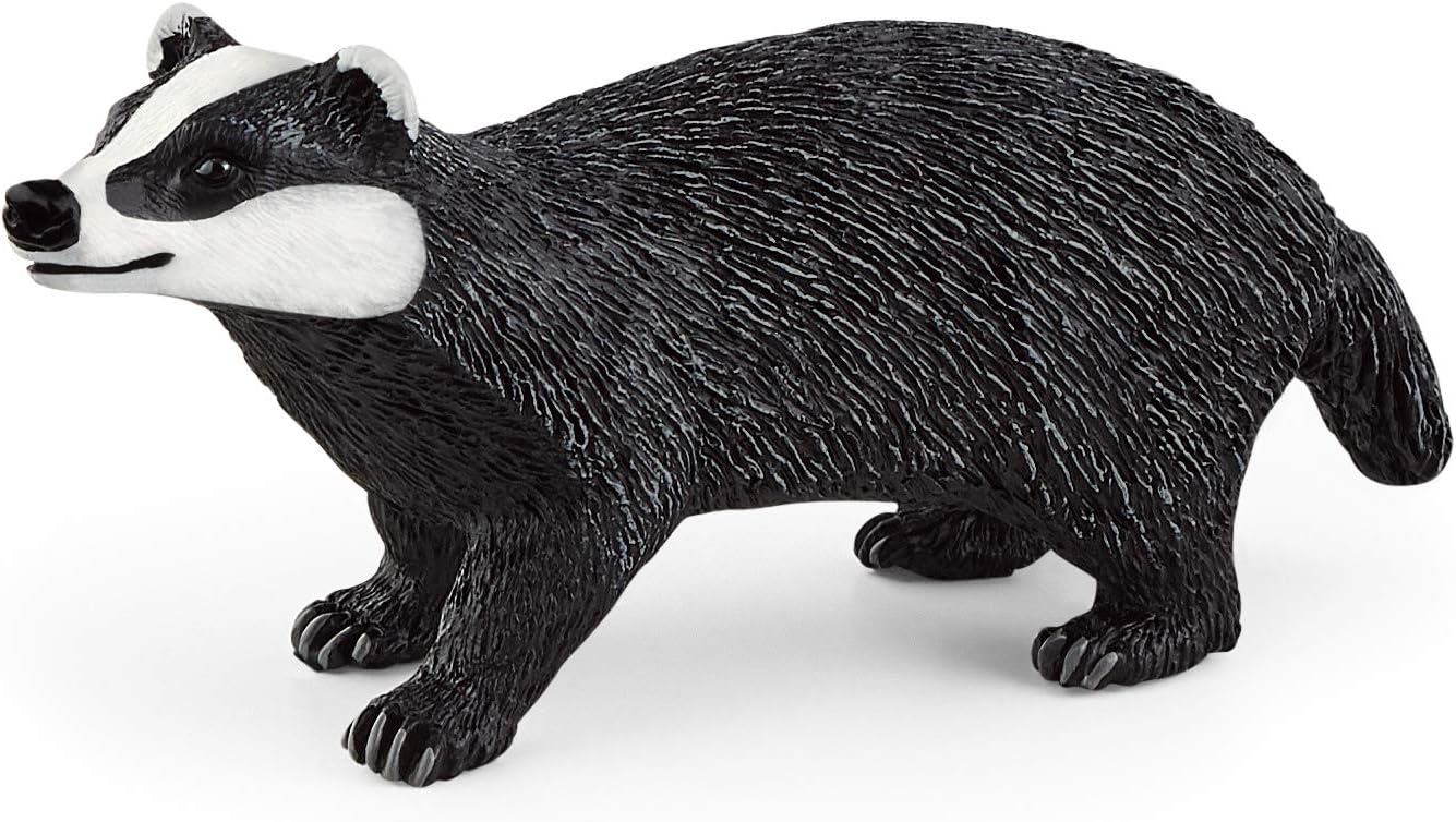 SCHLEICH14842 Badger, from 3 years, WILD LIFE - Figurine, 8 x 2 x 3 cm