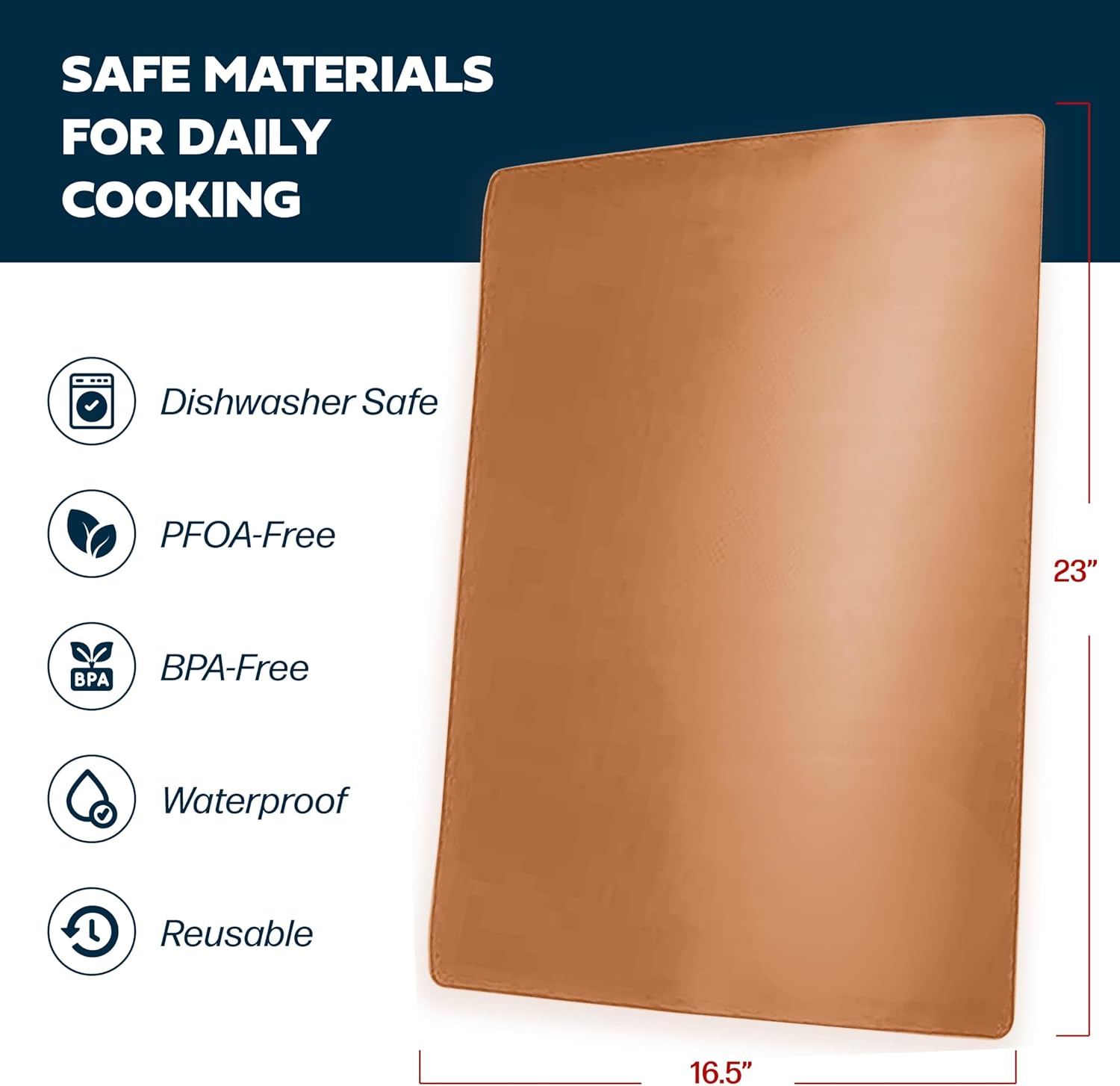 Cooks Innovations Non-Stick Oven Protector Mat - 2 Heavy Duty Nonstick Rack Liners to Protect Convection, Electric, Gas & Microwave Ovens - BPA & PFOA Free Heat Resistant Baking Mat