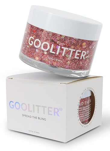 Miniatura 18 de Gel holográfico con purpurina blanca transparente para rostro, cuerpo y cabello [nube nevada] 2 onzas (2.0 fl oz) Grueso K-Beauty Halloween