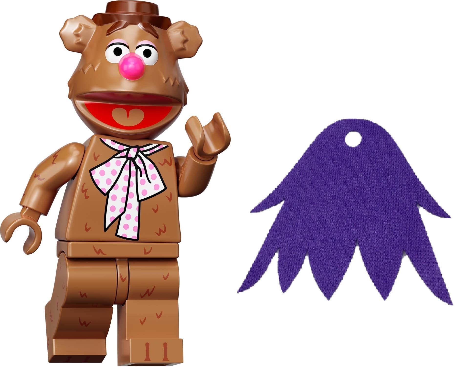 LEGO Minifigure Muppets Series: Fozzie Bear Minifig with Additional Purple Cape (71033)