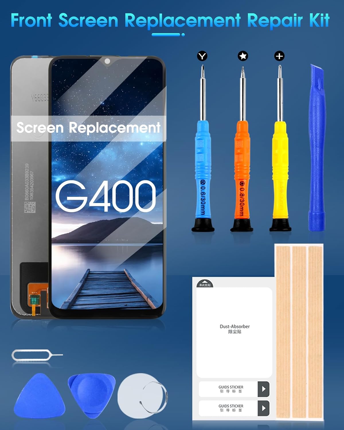 for Nokia G400 5G Screen Replacement for Nokia G400 5G LCD Display Digitizer Touch Screen Assembly TA-1530 TA-1448 TA-1476 N1530DL with Repair Tools 6.5"