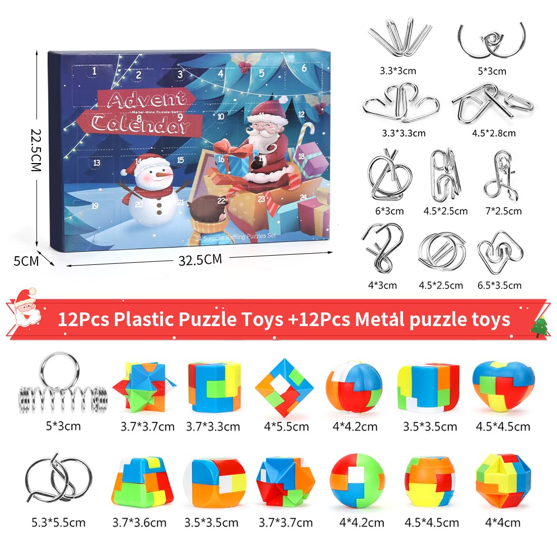 Calendario Dell'Avvento Natale 3D Santoro - 25 Sorprese Pop-Up Per Bambini E Adulti - Foto 4