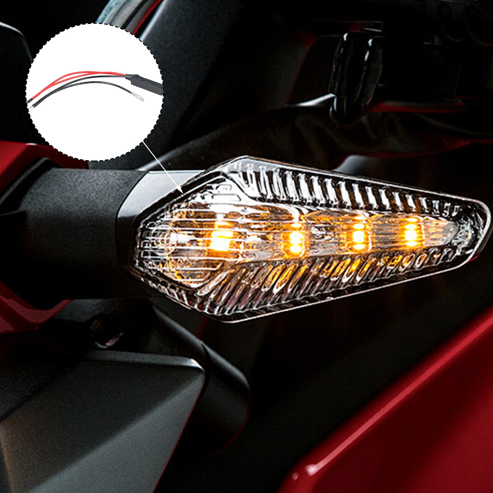 Resistance Clignotant Led Moto Résistance Clignotant Moto Dokeno - Adaptateur LED 12V 21W - Correction Hyperclignotement Resistenza Frecce Led Moto