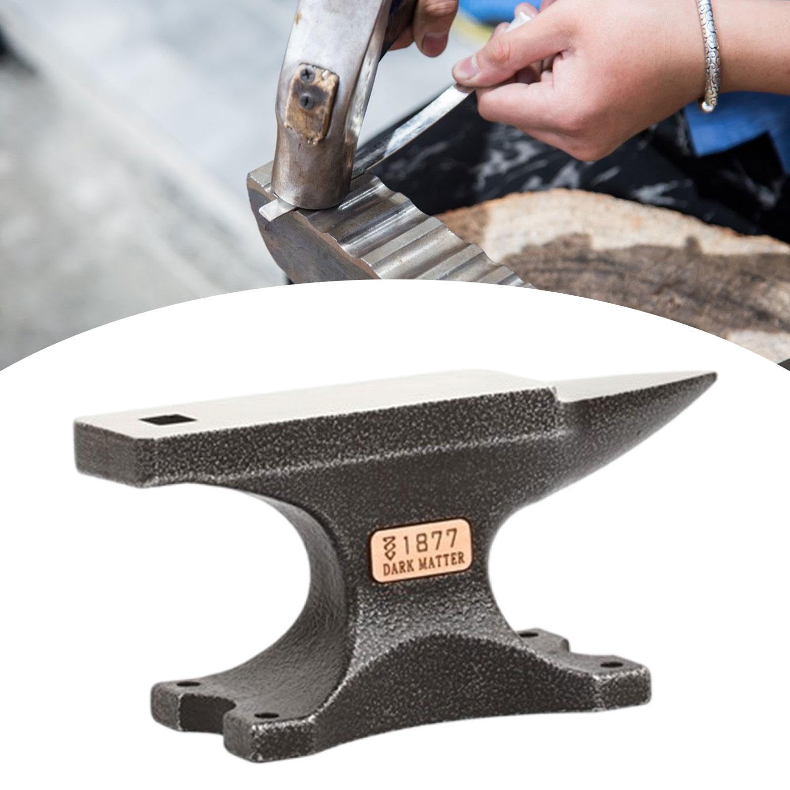 TISHITA Anvil Blocca Mini Corno Banco Solido per Gioielli Strumento Orafo per Modellare Metalli Base Fissa per Artigianato Adatto per Laboratorio Creazione Gi, Senza Base