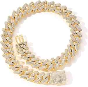 glitter Iced Out Cuban Link Necklace 極美品 Amazon.com: Glittering 30