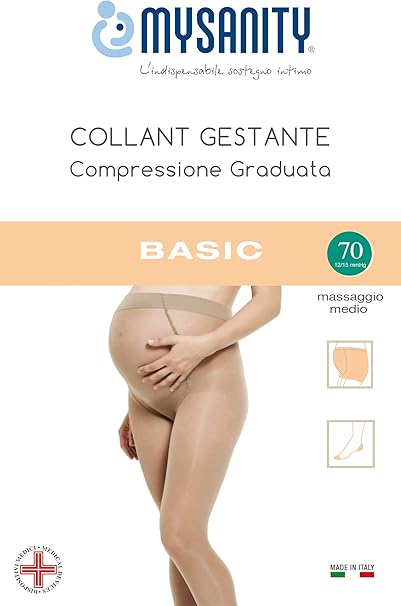Abbigliamento Premaman Donna Leggings Premaman Solidea Compressione 12/15  MmHg, Comodi E Sustenenti Leggings Compressione Graduata Donna
