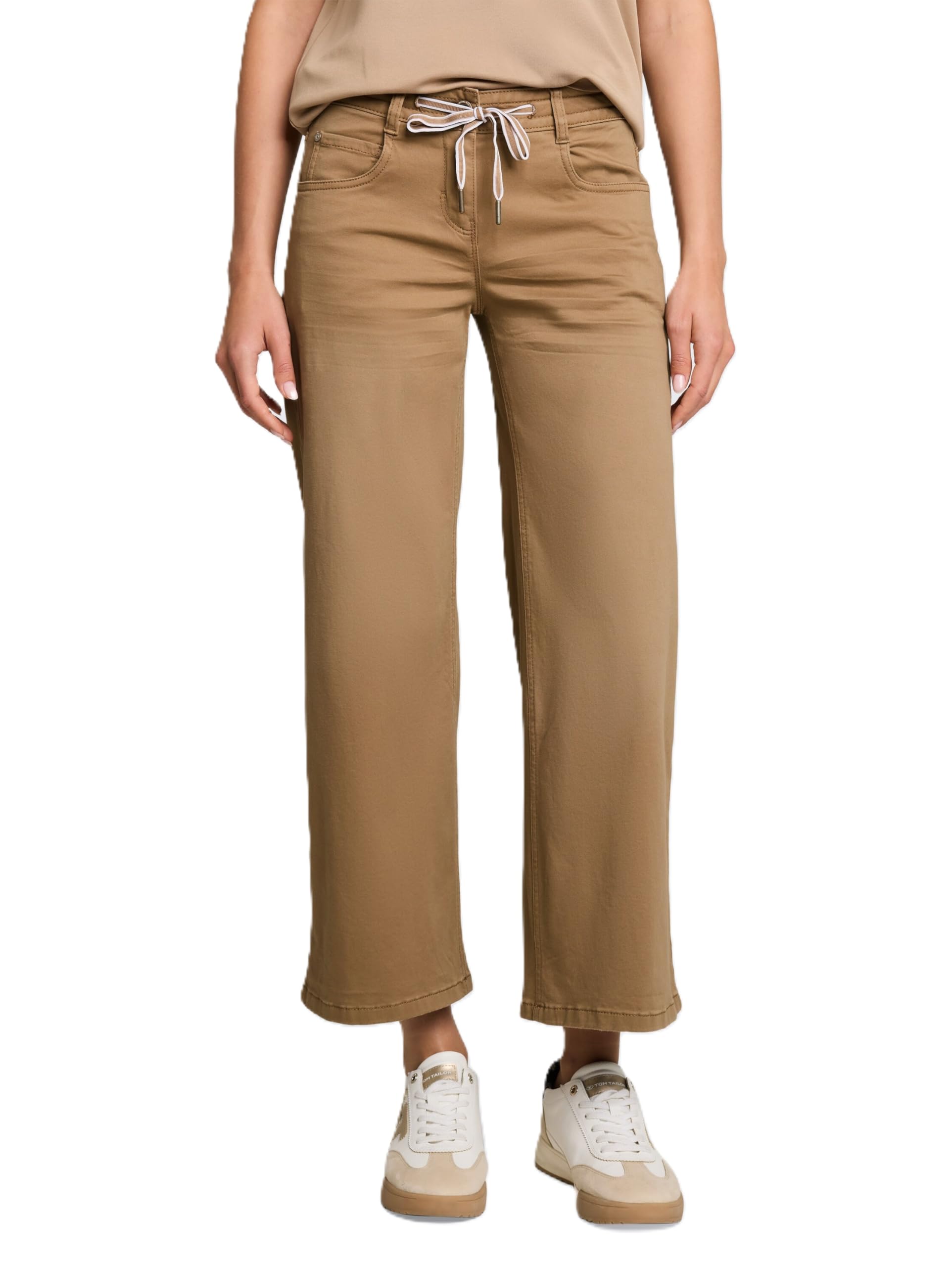 Tom Tailor Damen Culotte Hose mit Kordelzug 1052197