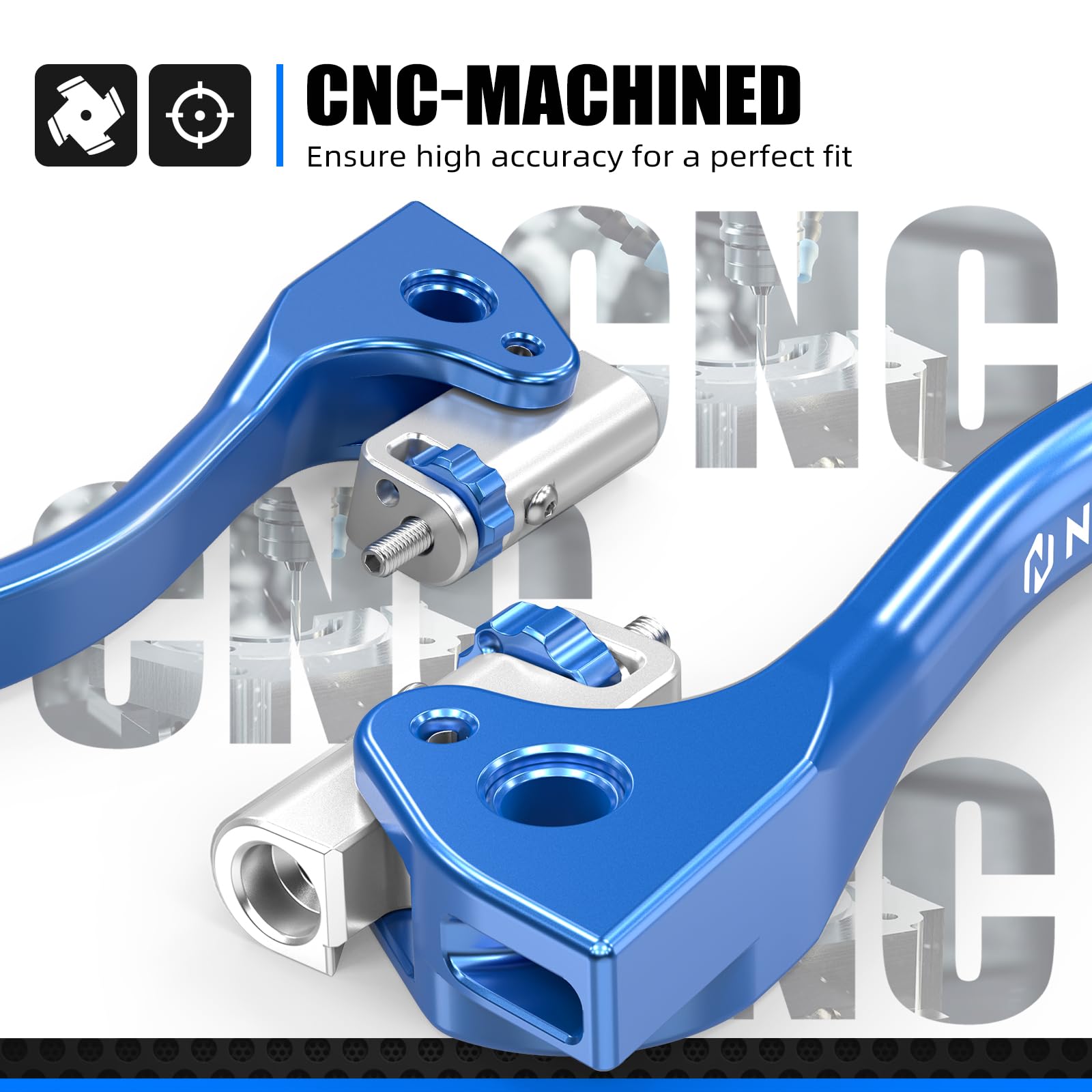 NICECNC Leva Frizione Corta Compatibile con SE 125 R 2018-2025, SE 250 R Factory 2015-2025, SE 300 R 2015-2025, Blu