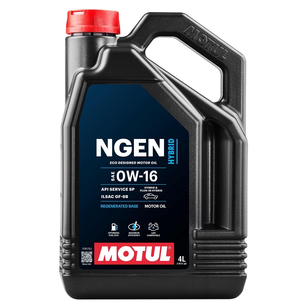 Motul Huile de lubrification pour moteurs hybrides Ngen 0W16 4 Litres