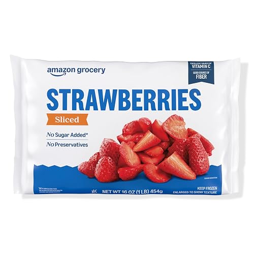 Amazon Grocery, Sliced Strawberries,16 Oz, Frozen (Previously Happy Belly, Packaging