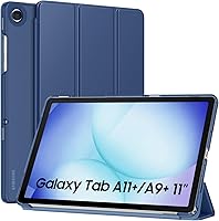 Vista 40 de MoKo Funda para Galaxy Tab A9+/A9 Plus de 11 pulgadas 2023, Funda Protectora Inteligente Delgada con Soporte y Carcasa Trasera Translúcida de PC