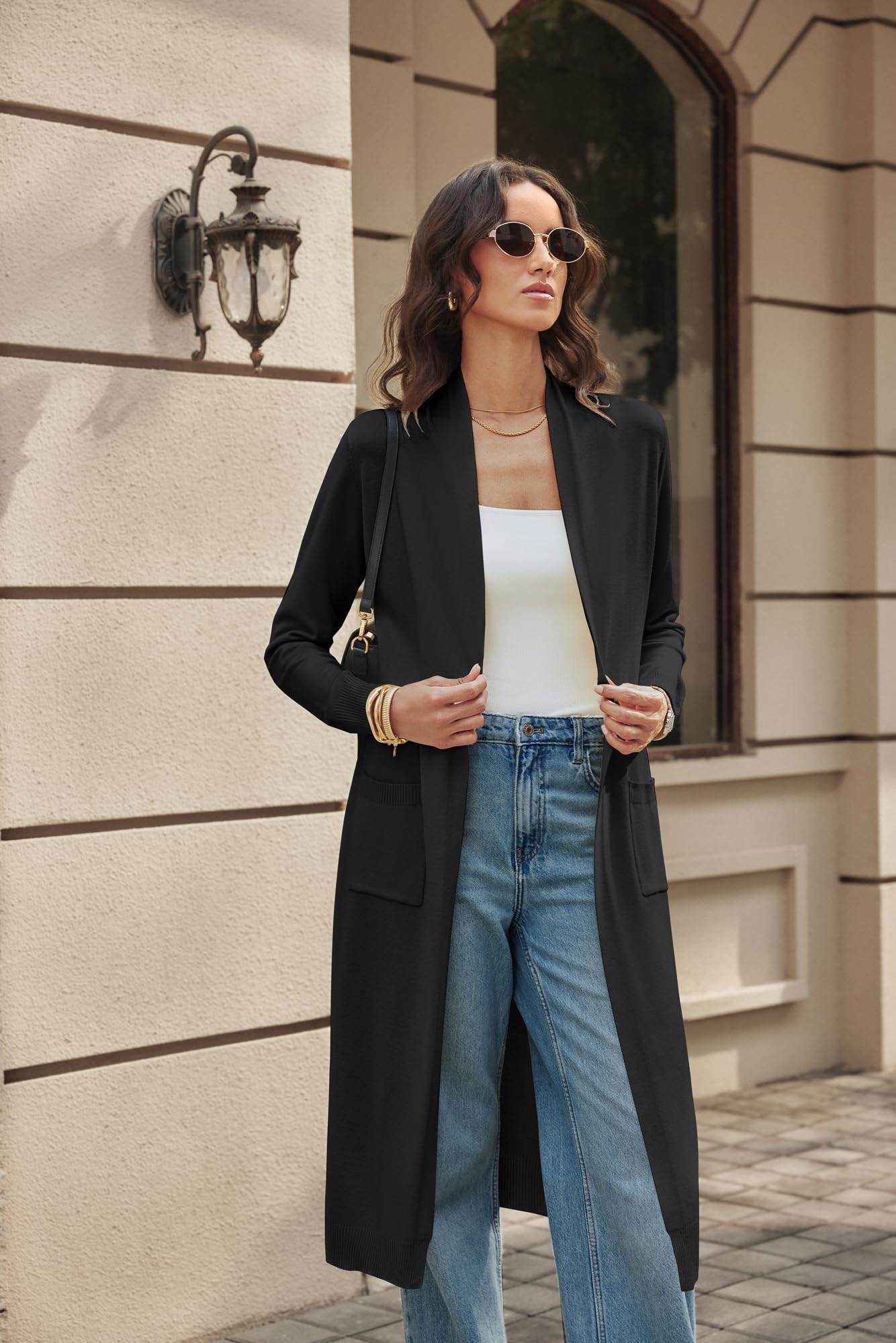 GRACE KARIN Cárdigan de Punto Manga Larga Mujer Elegantes y Casuales