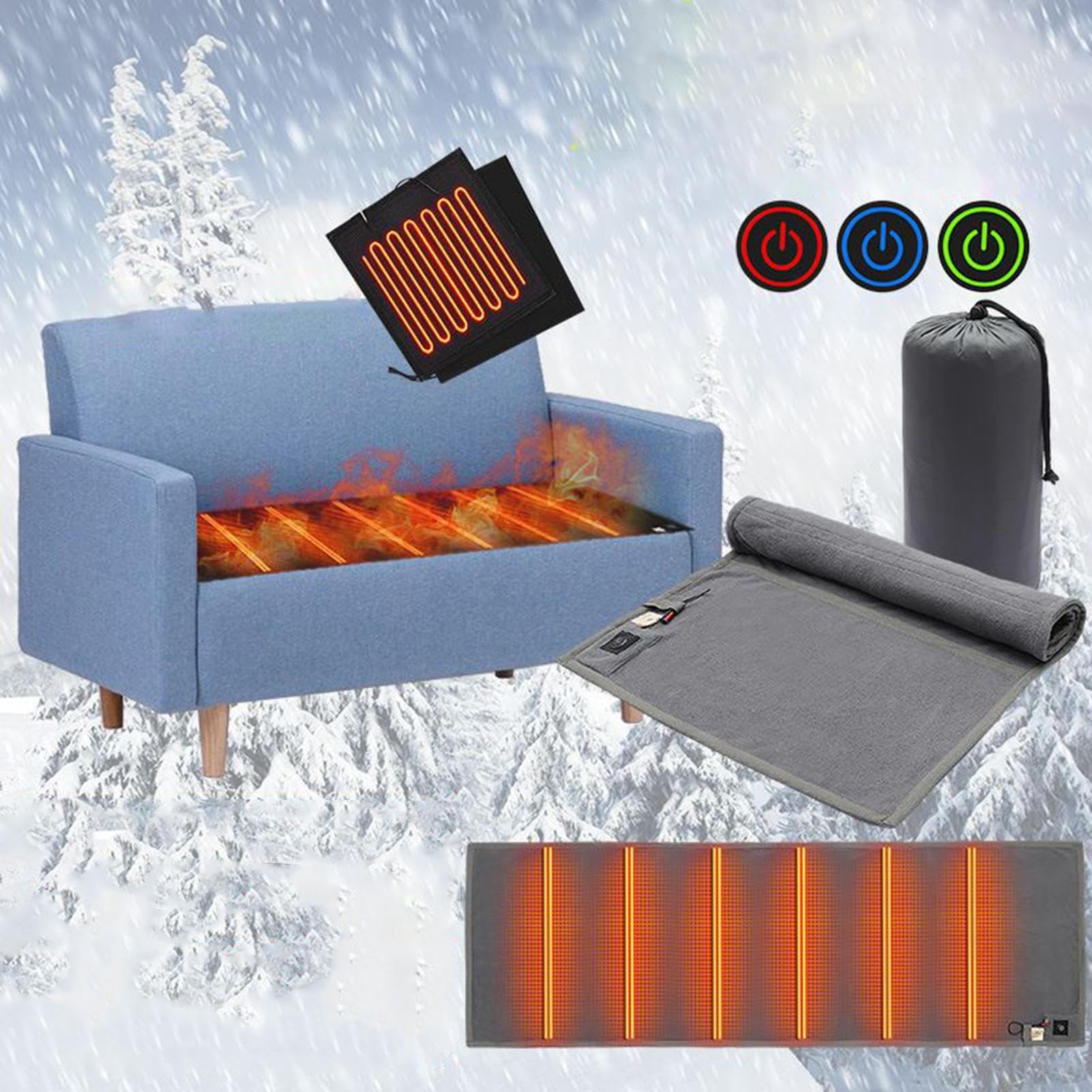 Schlafsackwärmer | Faltbare Warme Verstellbare Matte,Innenfutter Für Schlafsäcke | Für Männer Und Frauen Geeignet Für Wandern Outdoor Aktivitäten Picknick Reisen Und