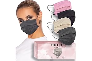 VIRTUE CODE Black & Pink Seamless Essentials Face Mask