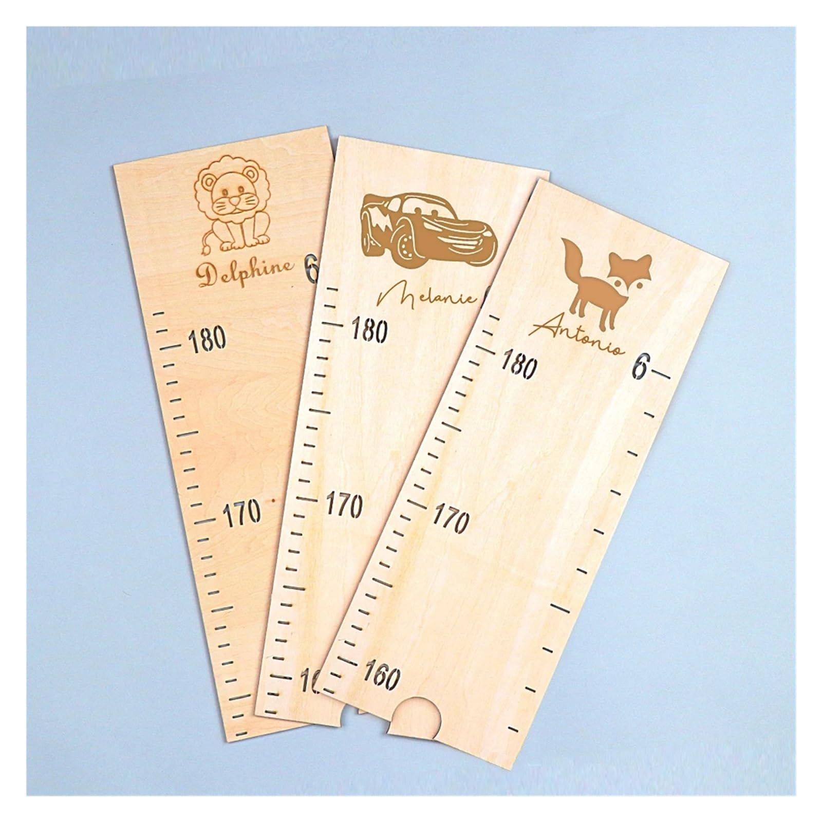 Medidor niños Pared Tabla de Crecimiento Familiar Personalizada, Tabla de Altura for niños, Regla de medición de Crecimiento de Madera Personalizada, Regalo for Baby Shower