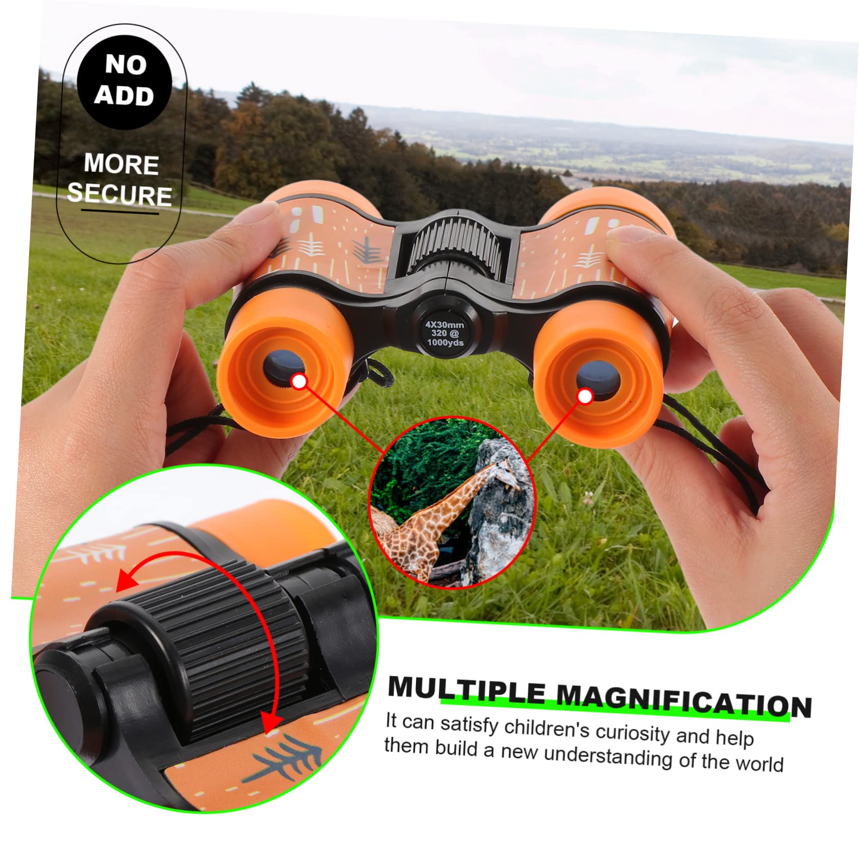 Lurrose Elementary Students Portable Telescope High Definition Binoculars for Nature Exploration Lightweight and Durable for Outdoor Learning and Adventure Activities