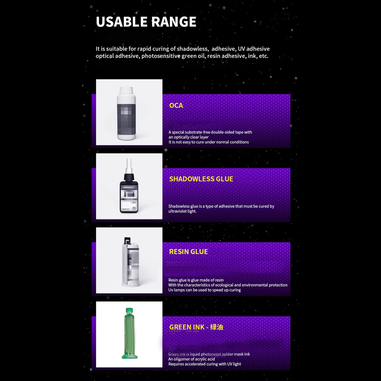 Lámpara de Curado UV, Luz Negra LED, 395-400 Nm, 5-7 W, Tipo C, CC 5 V, para Esmalte de Uñas, Pegamento, Resina, Curado, Reparación de Cables y soldadura.