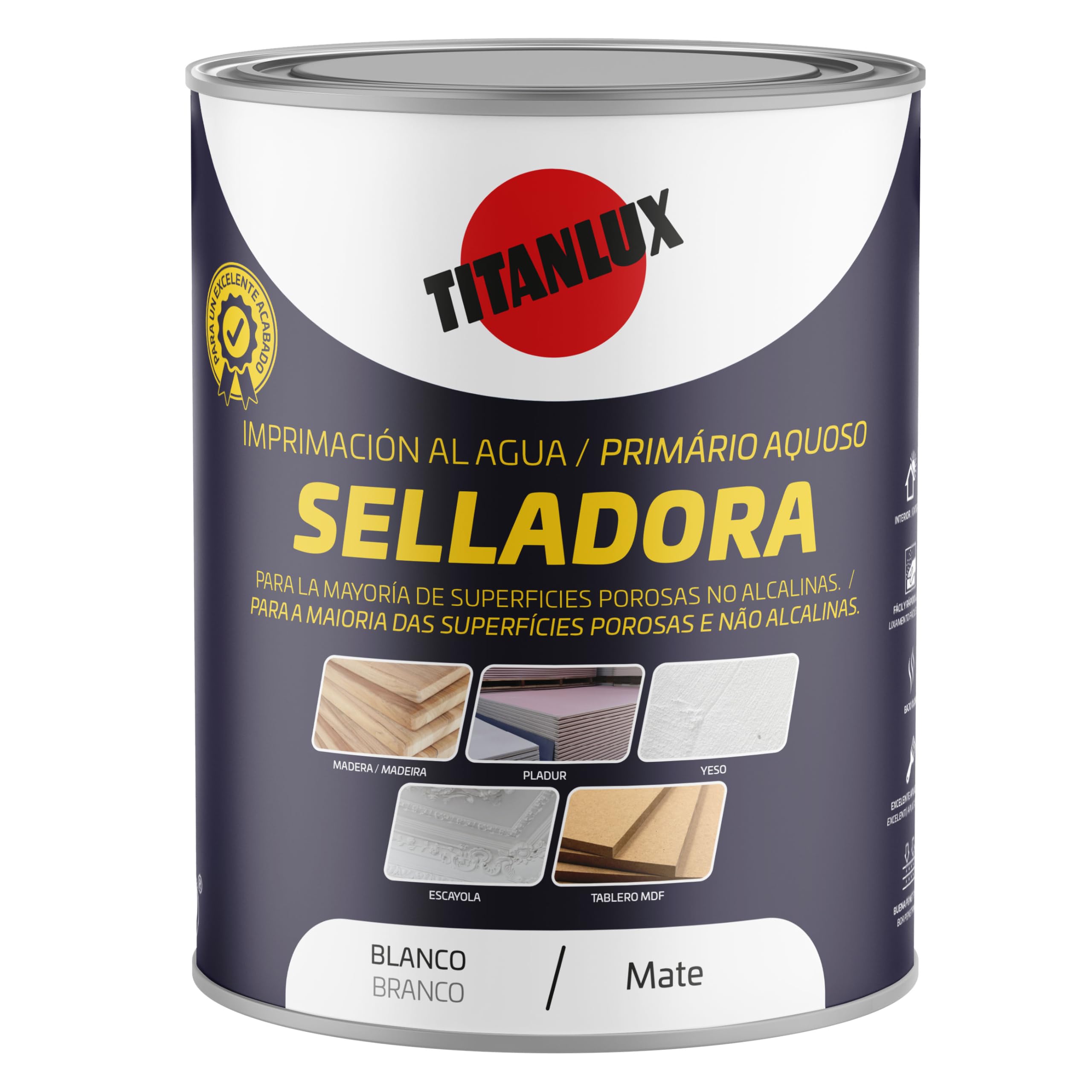 Titanlux Selladora al Agua Blanco 750ml