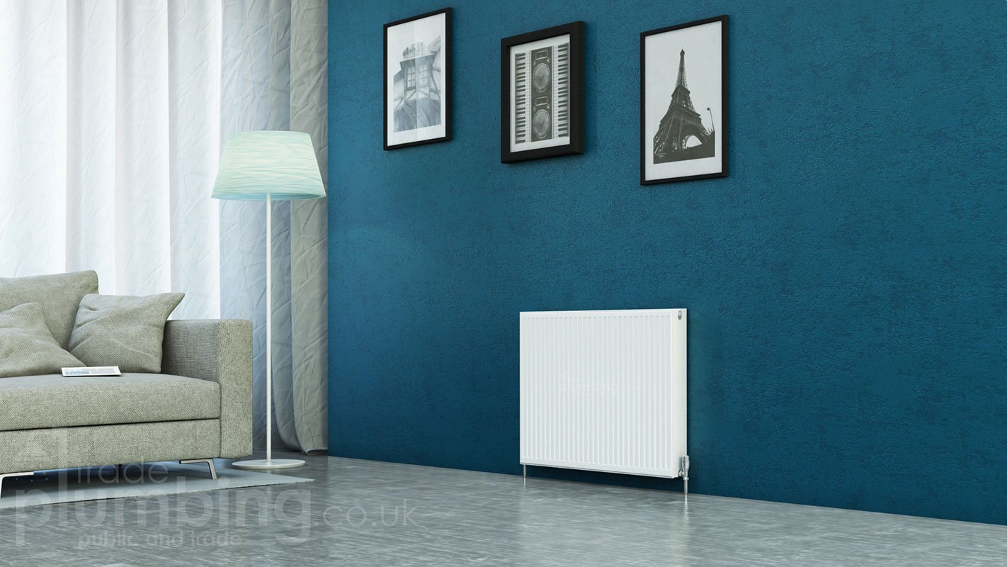 Type 11 Panel Radiator 600 x 900mm White 5568 BTUs 1632 Watts Single Convector P609K 545mm Pipe Centres
