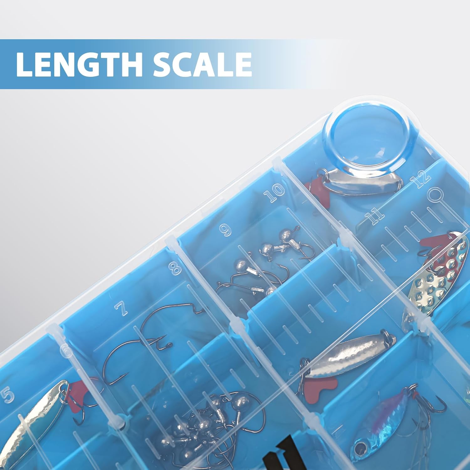 Goloni Fishing Tackle Box,Plastic Clear Fishing Storage Organizer Box With Removable Dividers,3700 Tackle Trays,Storage Lure Box for Lures 4 Pack - Image 3