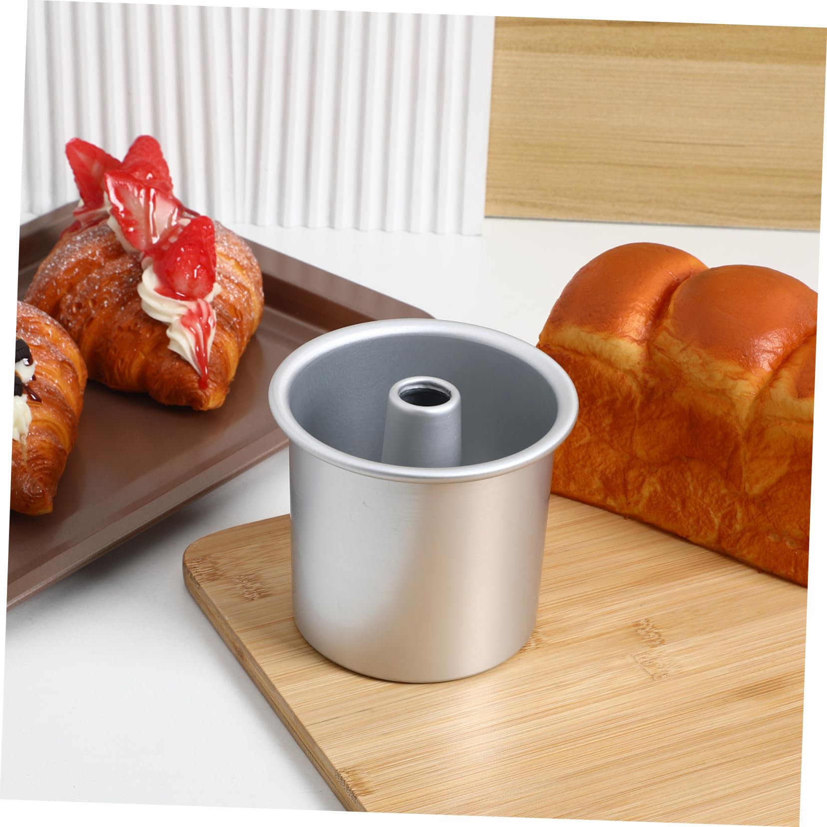 LALADEFIEE Kitchen Aluminum Alloy Heat- Cake Baking Non-stick Hollowed Cake Easy to Clean