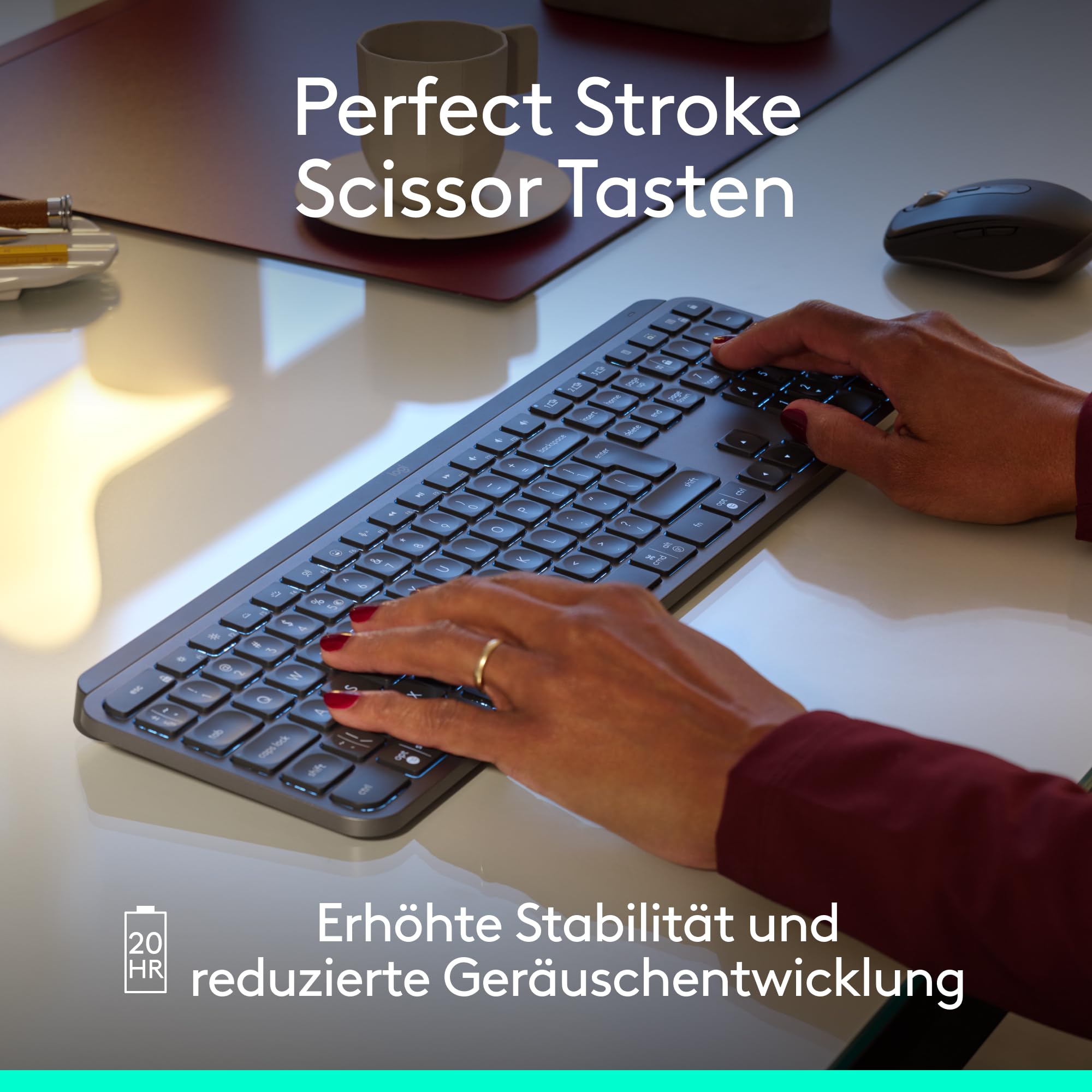 Logitech MX Master 4 for Business Wireless Maus, MX Keys für Business Wireless Tastatur mit Logi Bolt Empfänger, Bluetooth, USB-C-Ladung, leisen Klicks, Windows,Mac,Chrome,Linux, DEU QWERTZ – Grafit