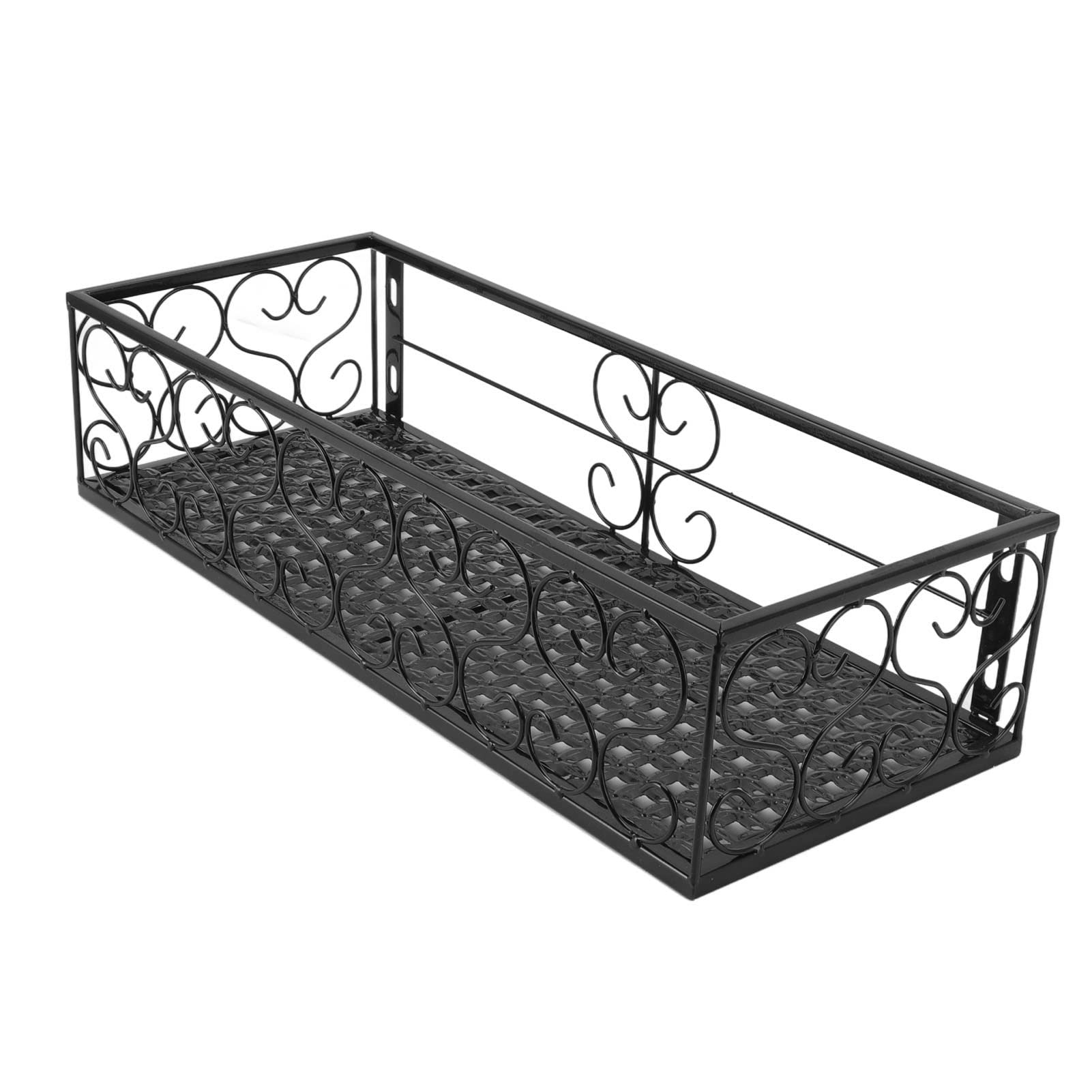 Cryfokt Balkonowy Uchwyt na doniczkę Trwały Metalowy Wiszący Wieszak na Doniczki do Parapetu Świeczniki Biurko Żelazko, Jak Pokazano Zdjęciach (Nadaje się do balustrad 10,5 cm)