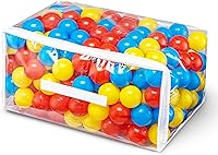 Vista 1 de 100 Bolas de Piscina de Bolas para Niños, Bolas de Plástico para Piscina de Bolas, Bolas de Juego para Bebés y Niños Pequeños, Ideal para Piscina