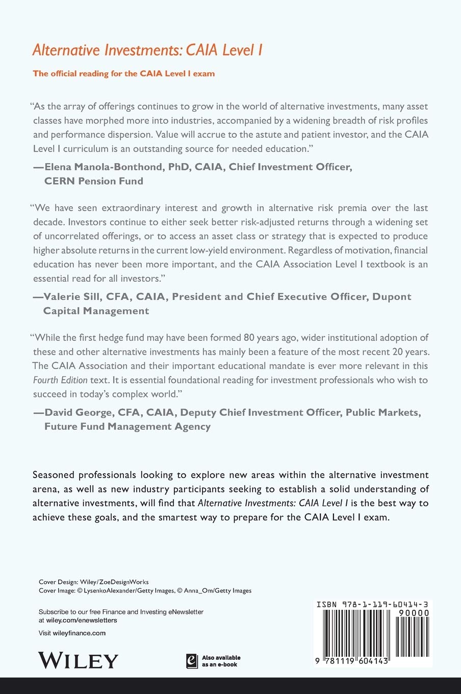 Alternative Investments: CAIA Level I (Wiley Finance)