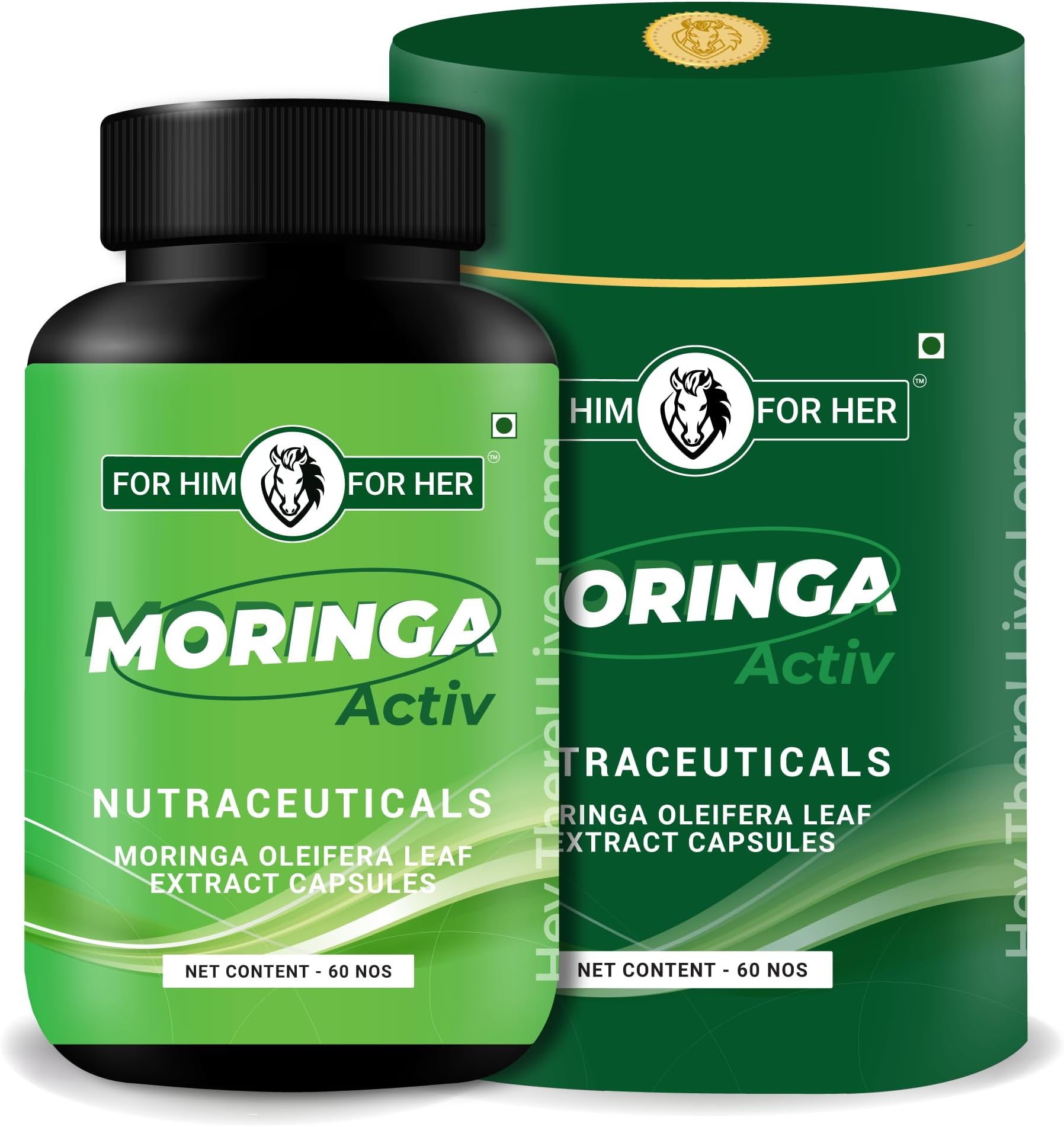 Moringa Activ – Premium Moringa Oleifera Extract Capsules – Moringa Capsules for Immunity, Digestion and Energy – Rich in Essential Nutrients – 60 Veg Capsules