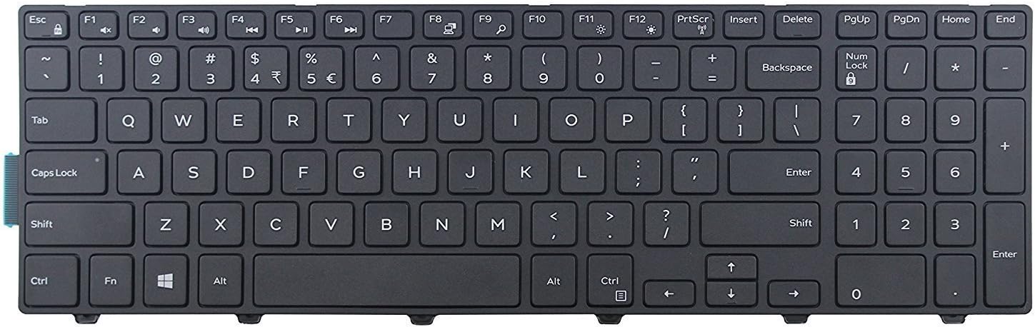 Looleking US Black English Laptop Keyboard for Dell Latitude 3550 3560 3570 3580 3588