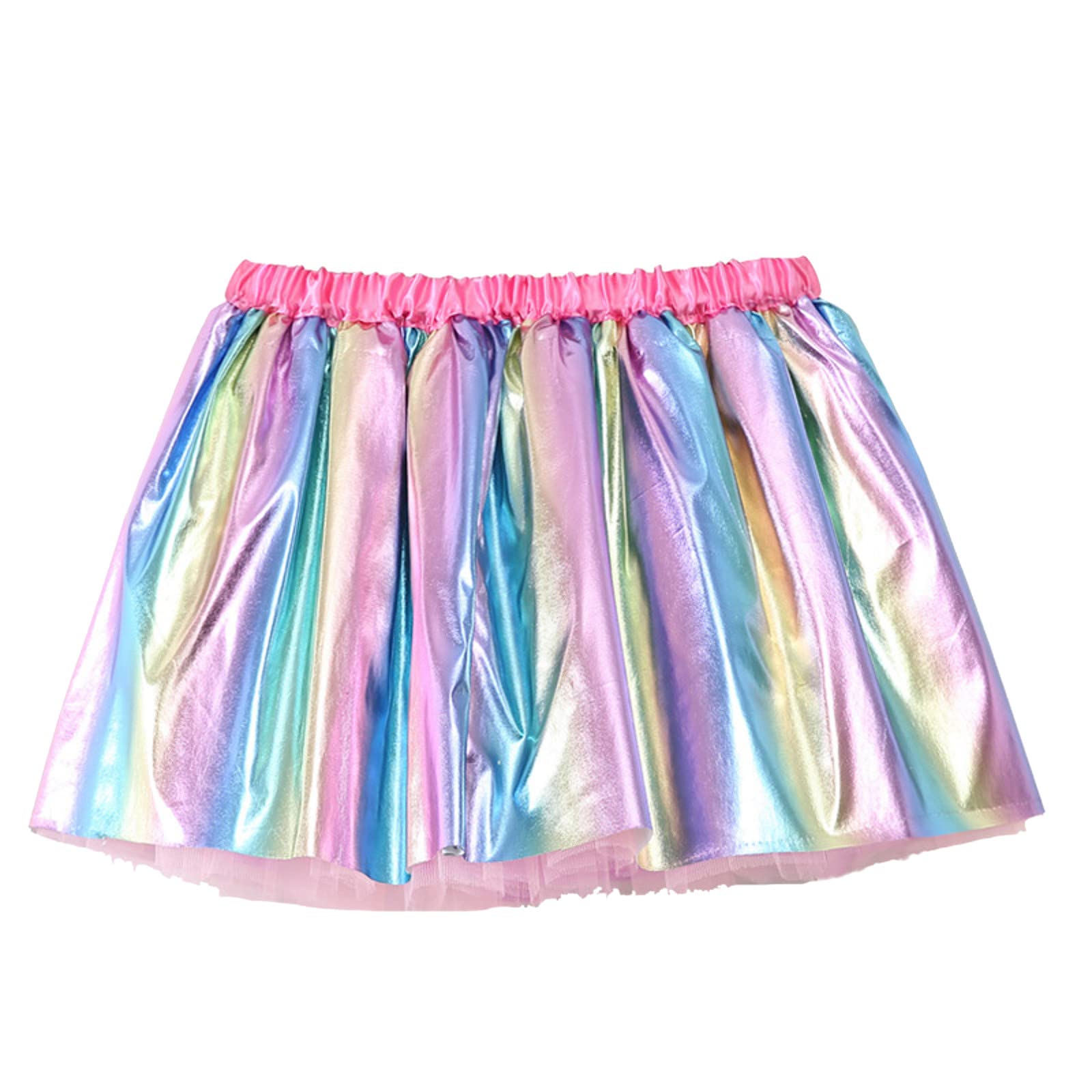 Baby Girls Layered Tulle Inner Tutu Skirt Toddler Girls Rainbow Tutu Skirts Princess Skirt Party (Light Blue, 2-3 Years)