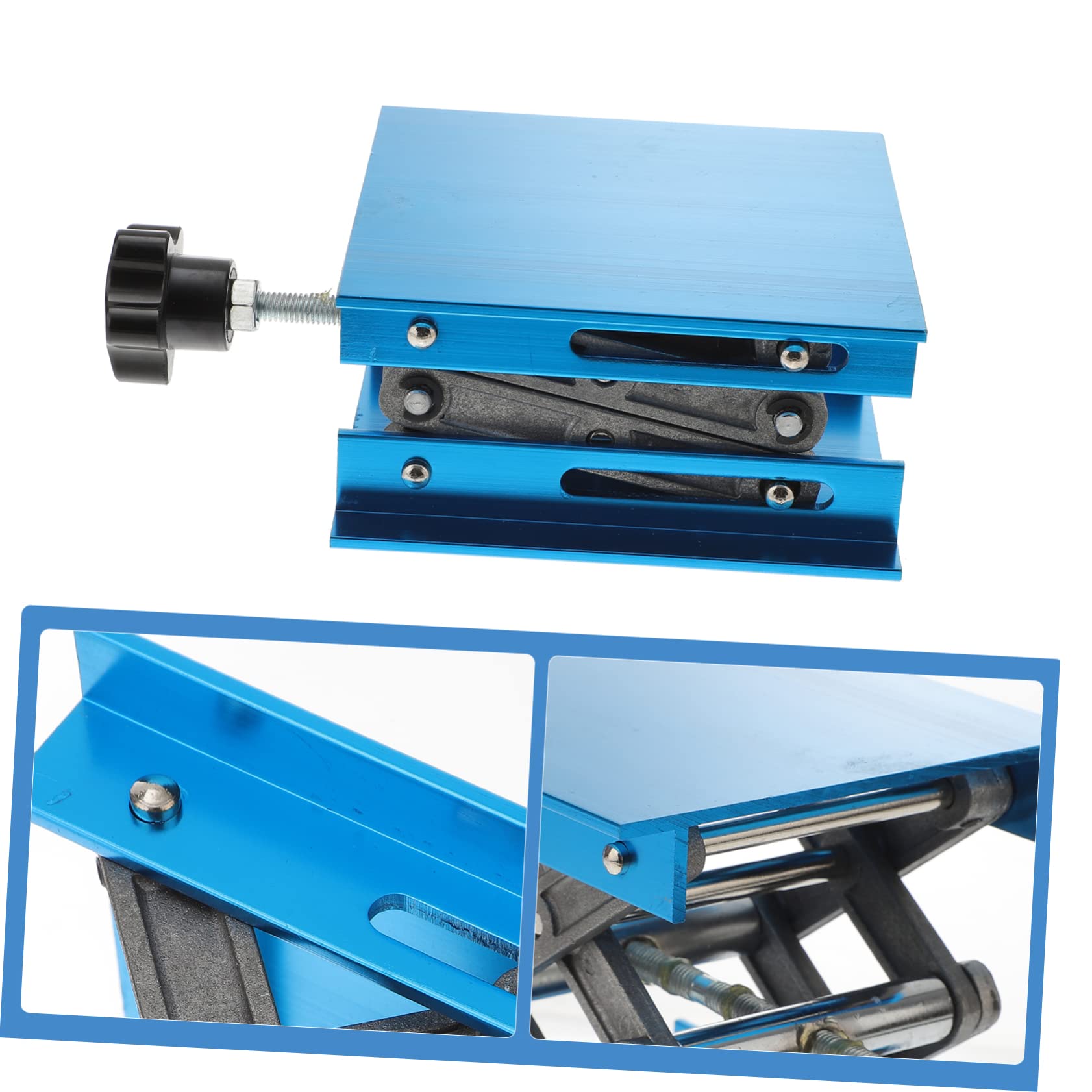 PRETYZOOM 4 Piezas Mesa de Aluminio Manual Soporte para Laboratorio de y Práctica para Uso Industrial y Móvil
