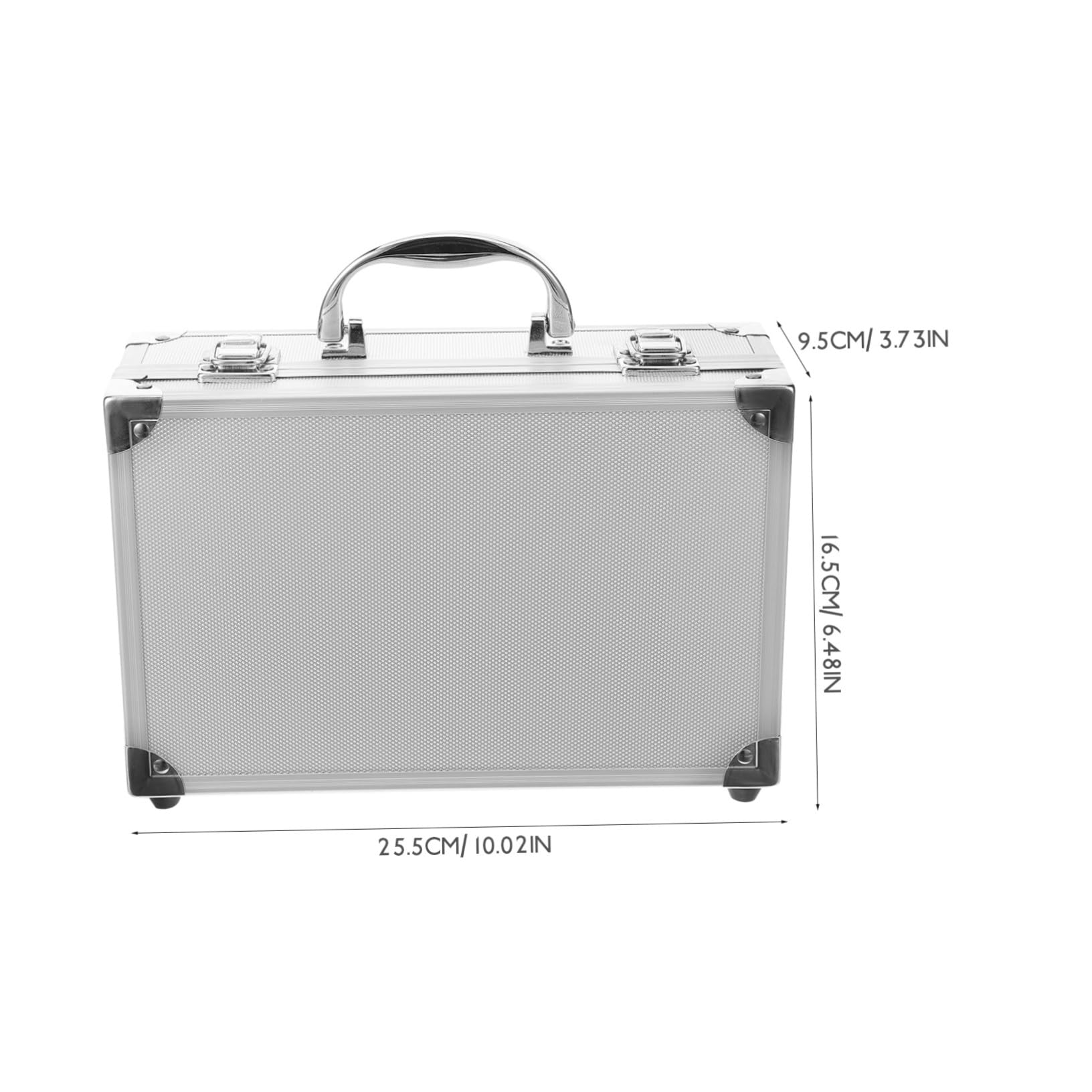 Cassetta Attrezzi Portatile in Alluminio Organizer Maneggevole per Auto Casa e Sport Outdoor Scatola Rigida Resistente e Leggera per Trasporto Sicuro degli Attrezzi