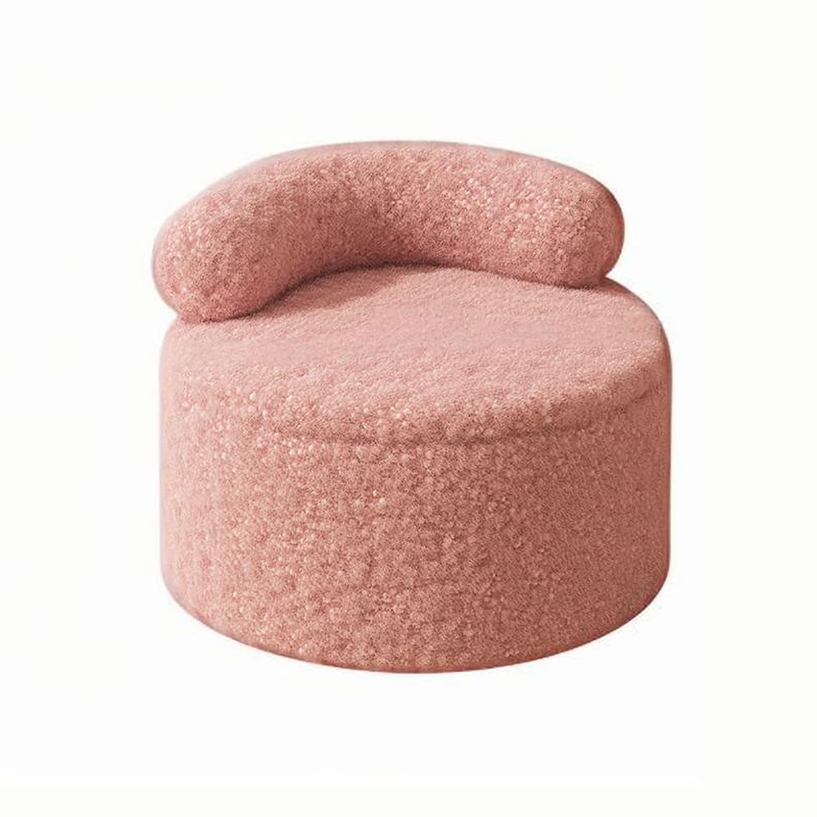 Pouf de rangement velours rose pour ranger le désordre