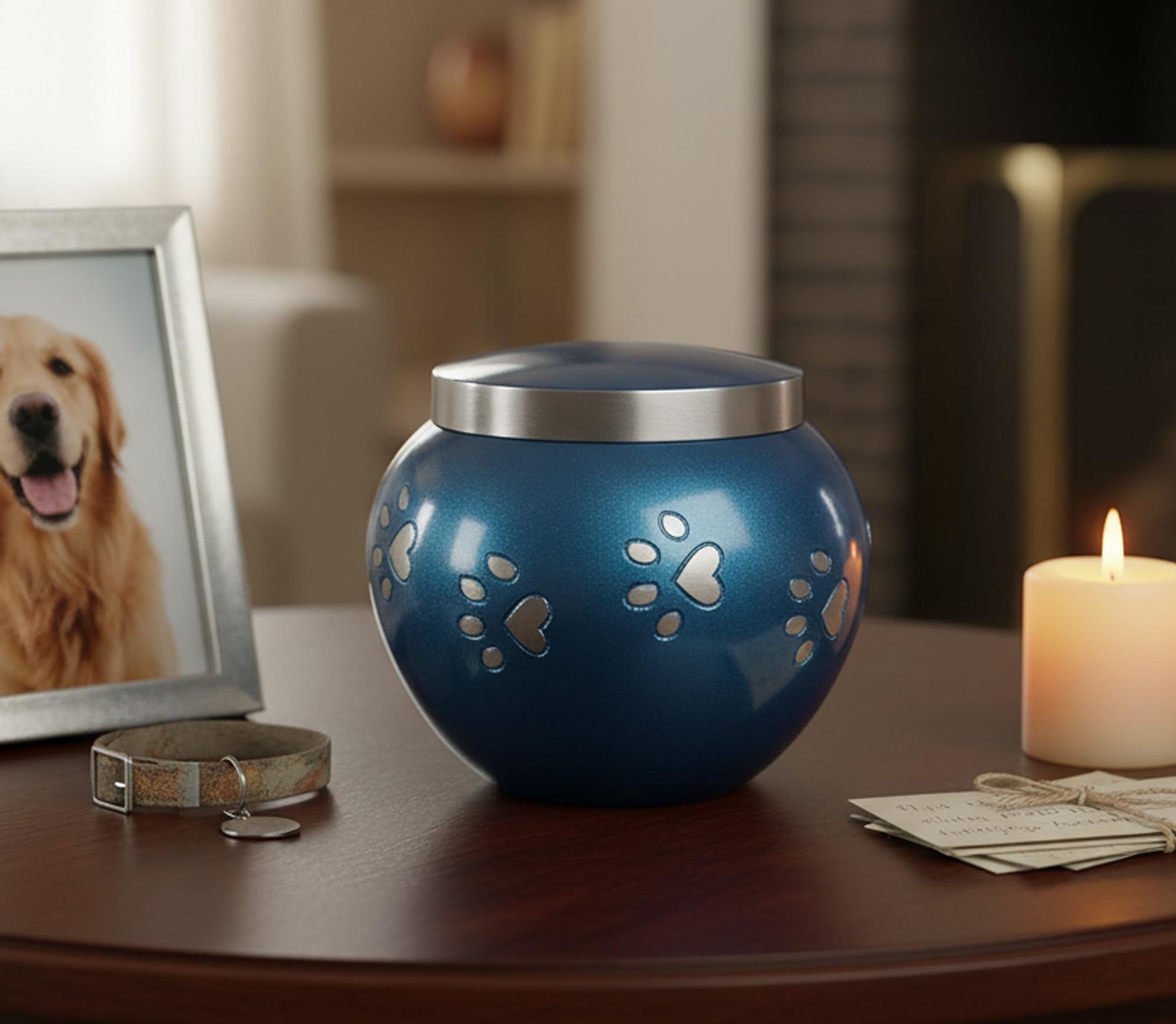 eSplanade cremazione urna commemorativa Container Jar pot per animali domestici cani/gatti/| per animali domestici Ash rimane | ottone Urns | metal Urns | Burial Urns