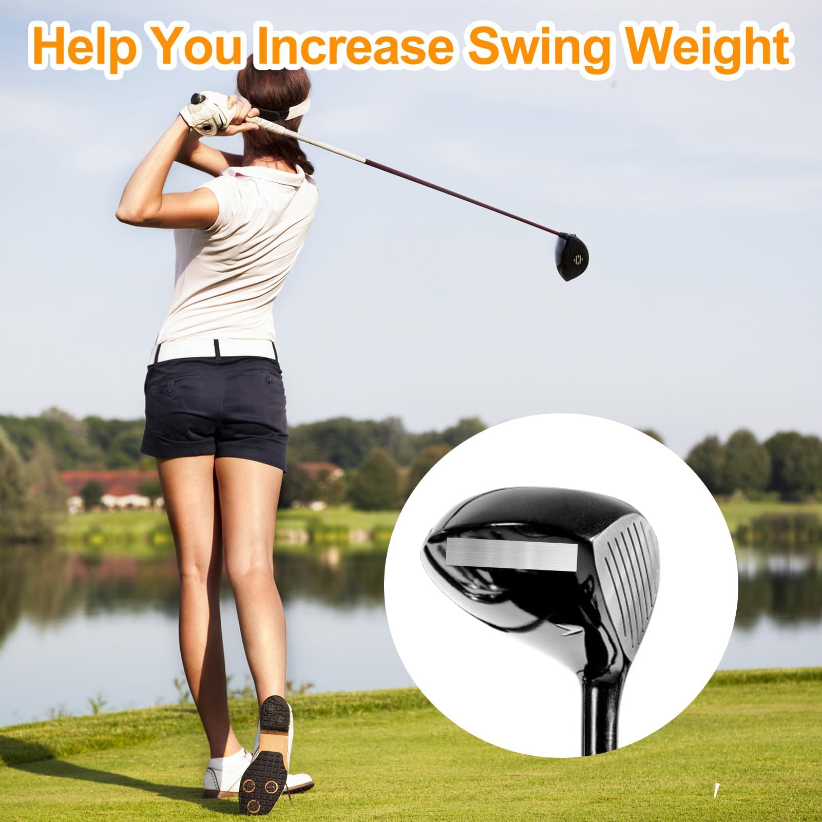 Lead Tape Golf, Professional Swing Weight Adjustment Kit, High Density Self Adhesive Grip Tape for Golf Clubs, Tennis Rackets and Sports Equipment, Complete Golf Lead Tape Set with Easy Application 3
