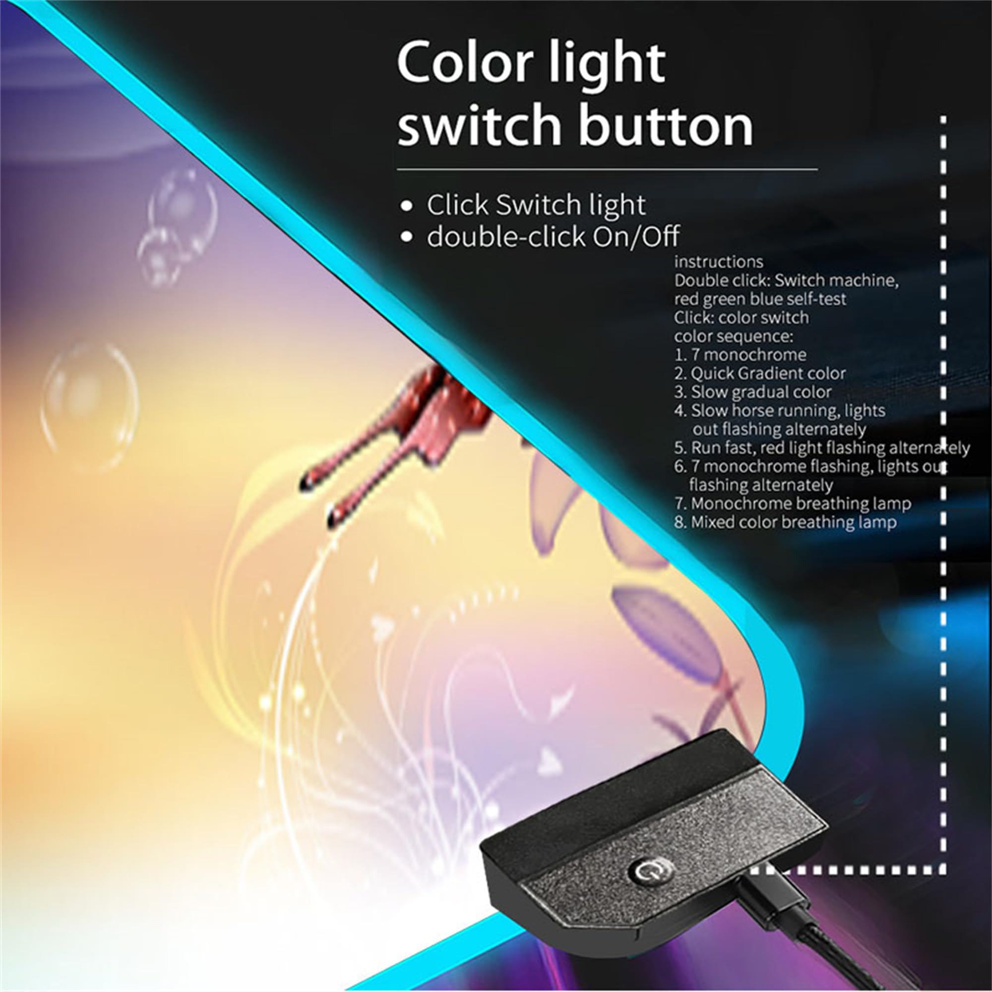 Amazon.co.jp：大型RGBマウスパッド、デスク用ゲーミングマウスパッド、キーボードとマウス用マウスパッド、ゲーマー用14LED照明モードデスクマット、自宅やオフィス用マウスパッド、XXX-ラージ:  パソコン・周辺機器