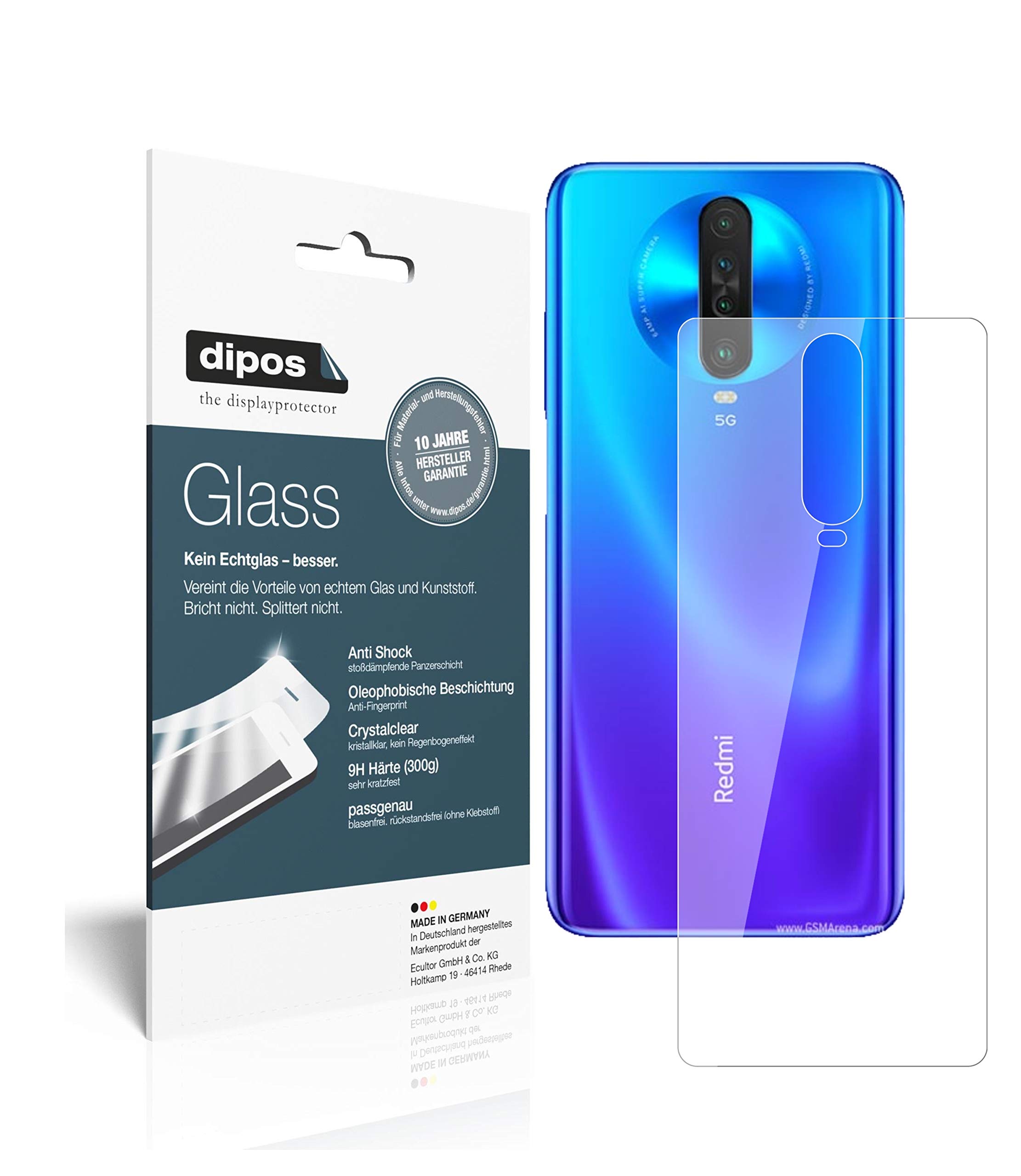 Dipos I Pellicola protettiva compatibile con Xiaomi Redmi