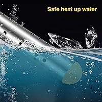 Vista 7 de Calentador de inmersión de ebullición rápida de 2000 W: compacto y portátil, apagado automático de seguridad, diseño resistente al óxido para baños