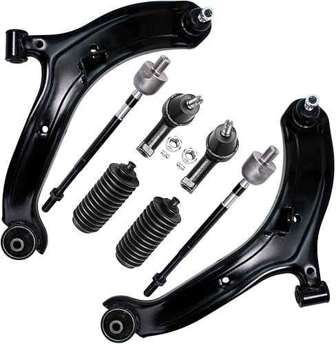 Miniatura 883 de Detroit Axle - Kit de brazos de control de extremo delantero RWD para Dodge Ram 03-06 2500 3500, 2 brazos de control superior con rótula 2 varillas