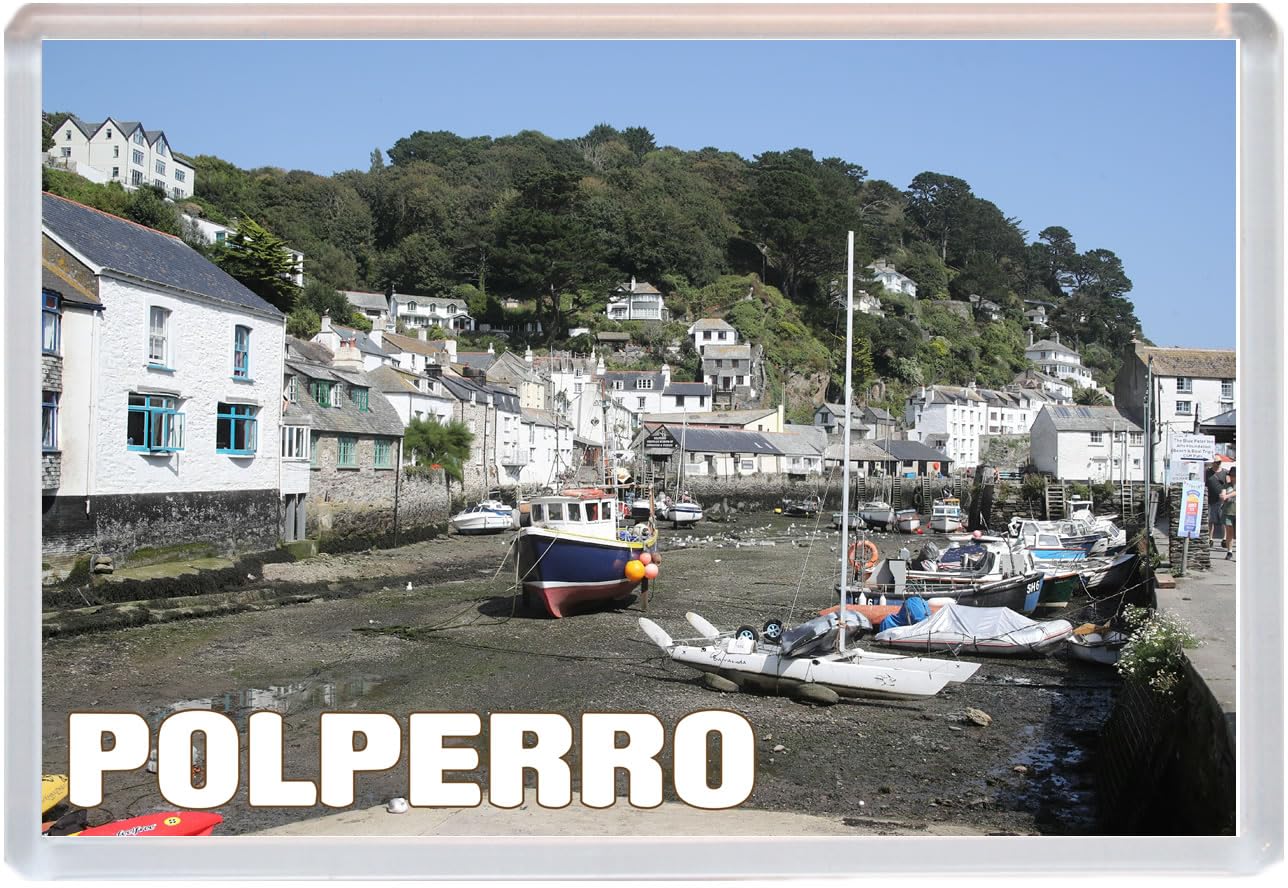 Baked Bean Store Multicolor Polperro - Cornwall - Jumbo Fridge Magnet 96 X 67Mm Bbsfhm1911