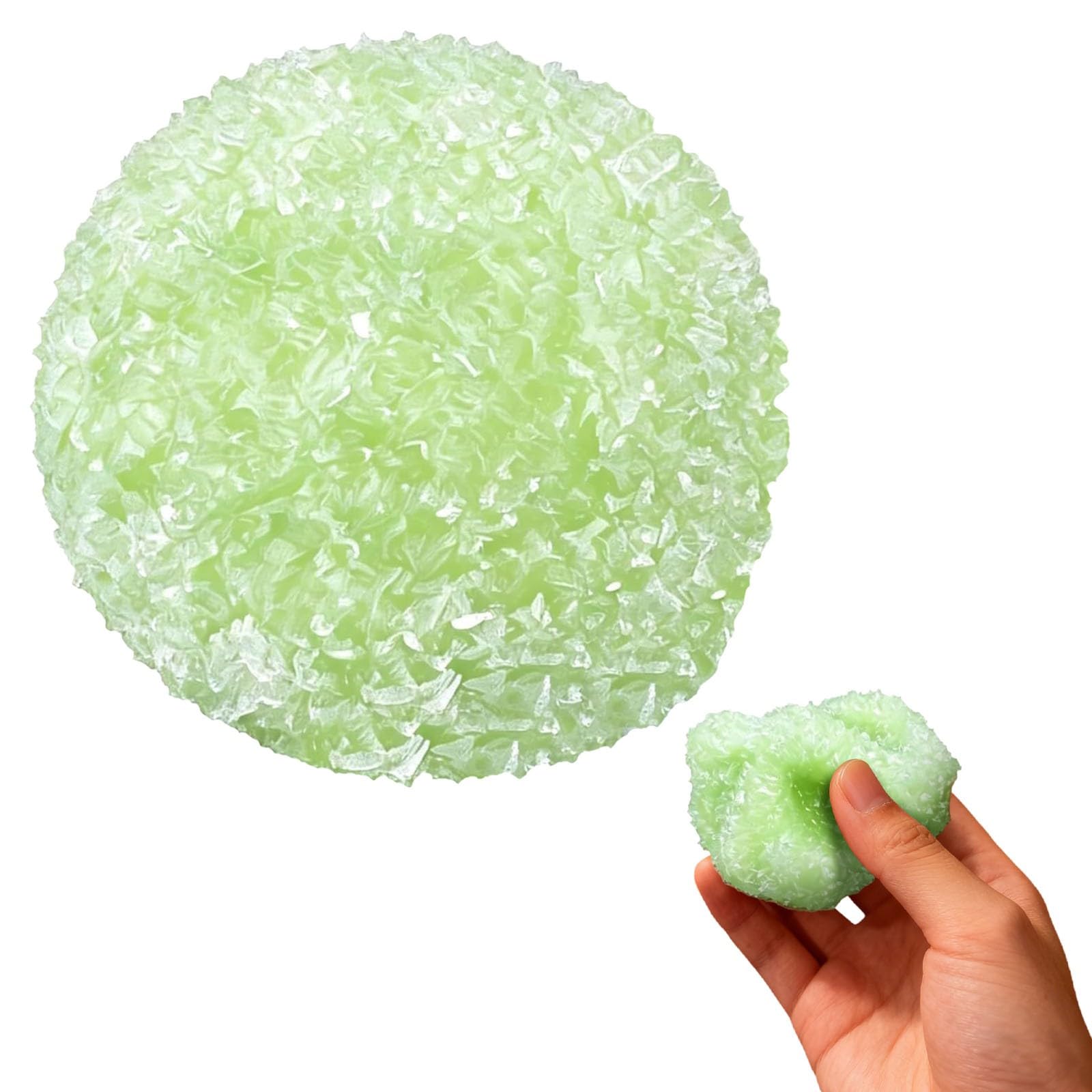 Slushy Squishy, Slushy Fidget Sensory Toy With Crunchy Texture | Moldable Tpr, Squeeze/Stretch/Twist. Tear-Resistant, Portable. Relieves Tension, Improves Focus. Ideal Home/Office.