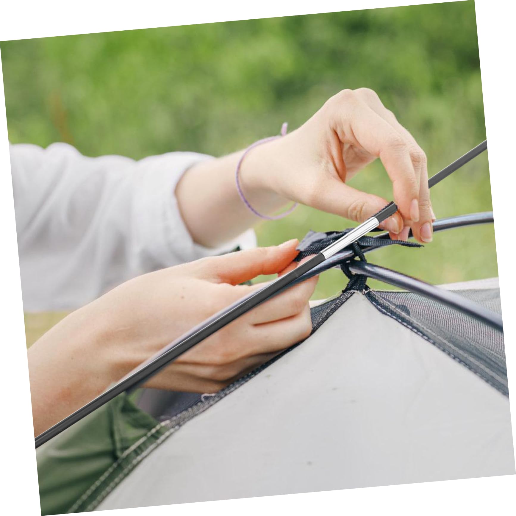 Toddmomy 2 Stück Fiberglas Zeltstangenersatz für Camping und Outdoor