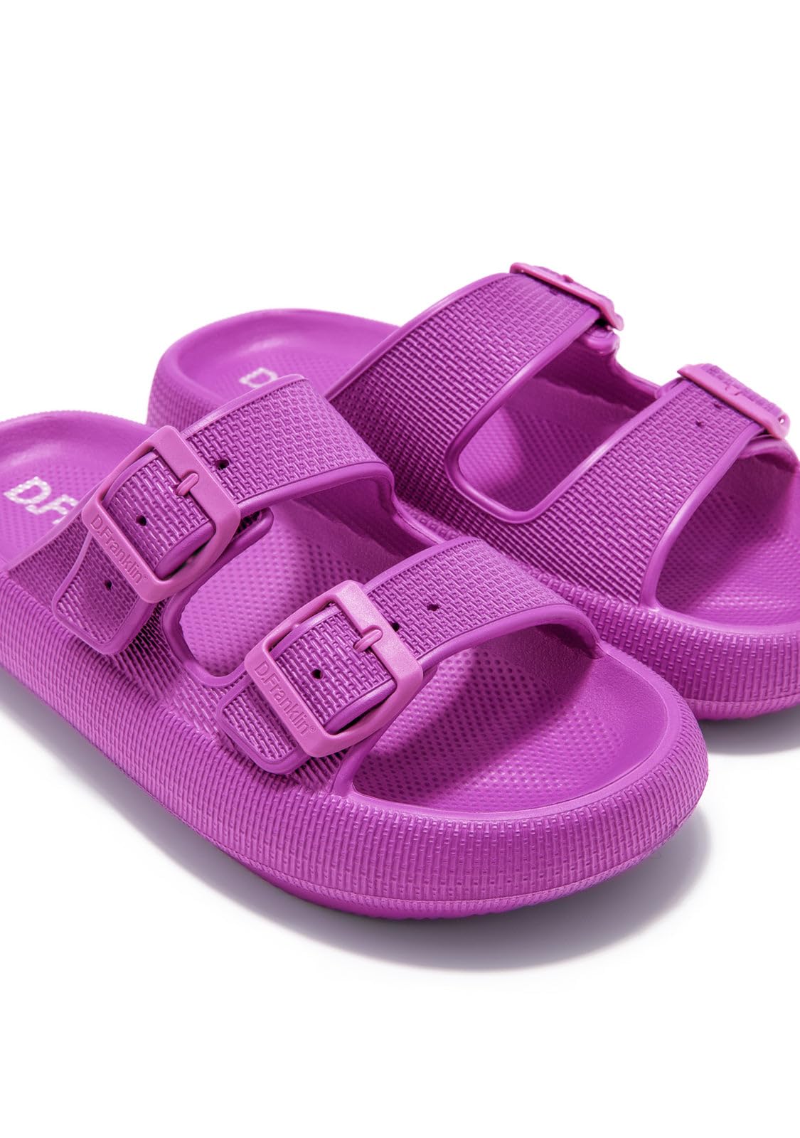 D.Franklin Sandalias Mujer Bloomer Bio Rosa - Sandalias deportivas planas cómodas para verano - Talla (36) - Modelo bloomer